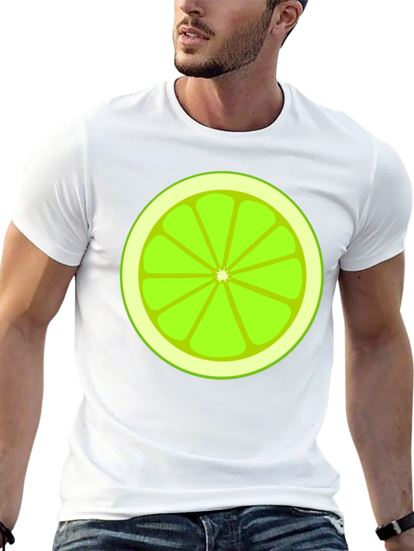 Lime Slice Graphic Tee - Fresh & Fun Design