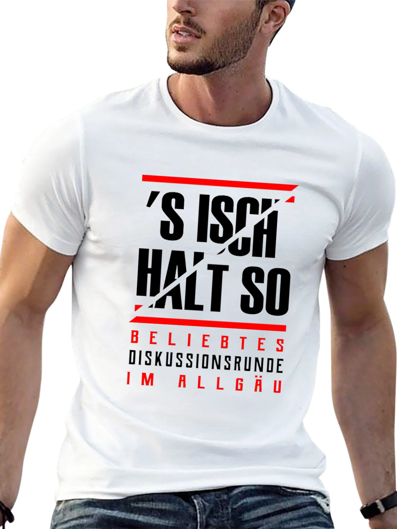 Black T-Shirt with German Slogan