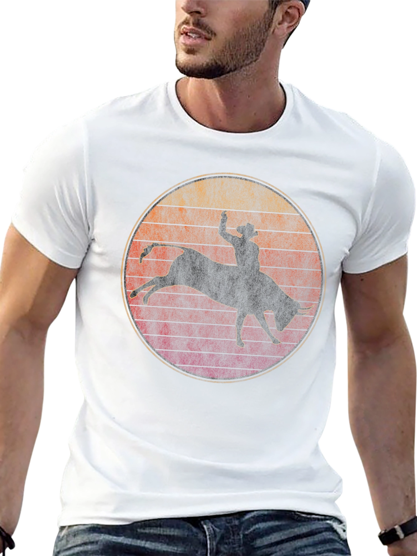 Rodeo Bull Rider Graphic T-Shirt