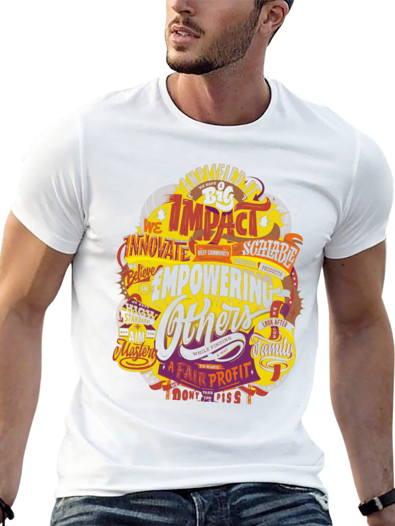 Empowering Others Graphic Tee - Impactful Design