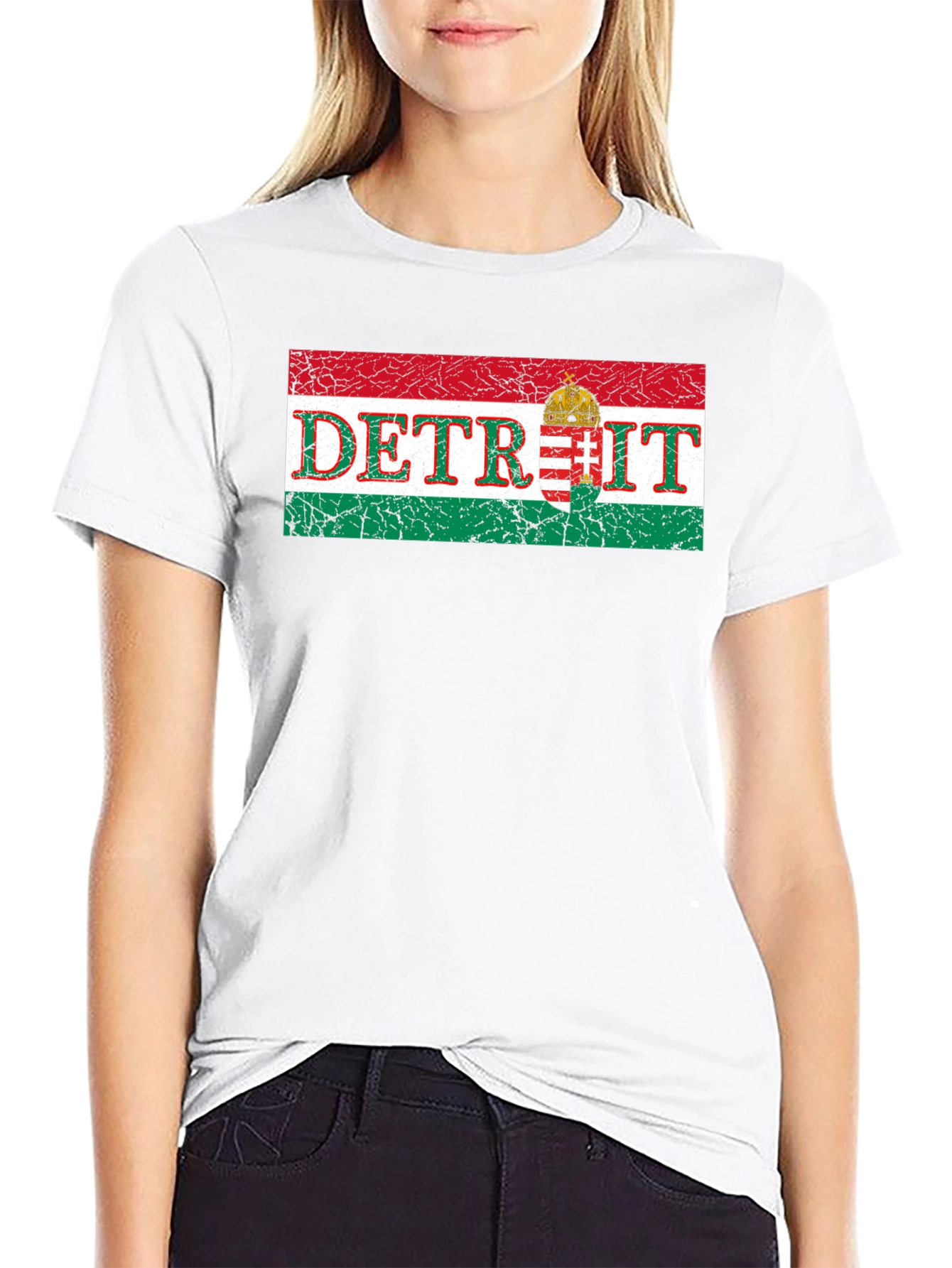 Detroit Hungarian Flag T-Shirt