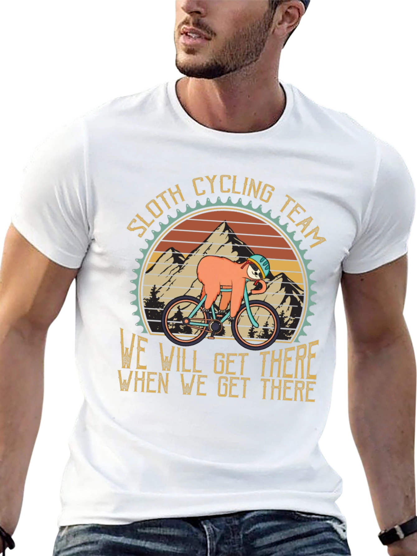 Sloth Cycling Team Graphic Tee
