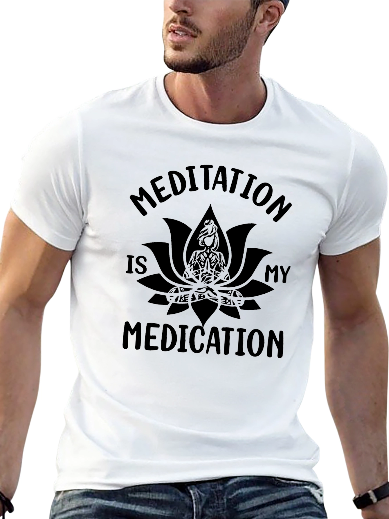 Meditation Is My Medication Graphic T-Shirt
