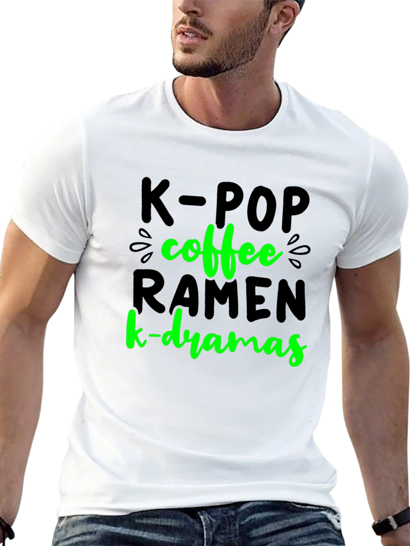 K-POP Coffee Ramen K-Dramas T-Shirt