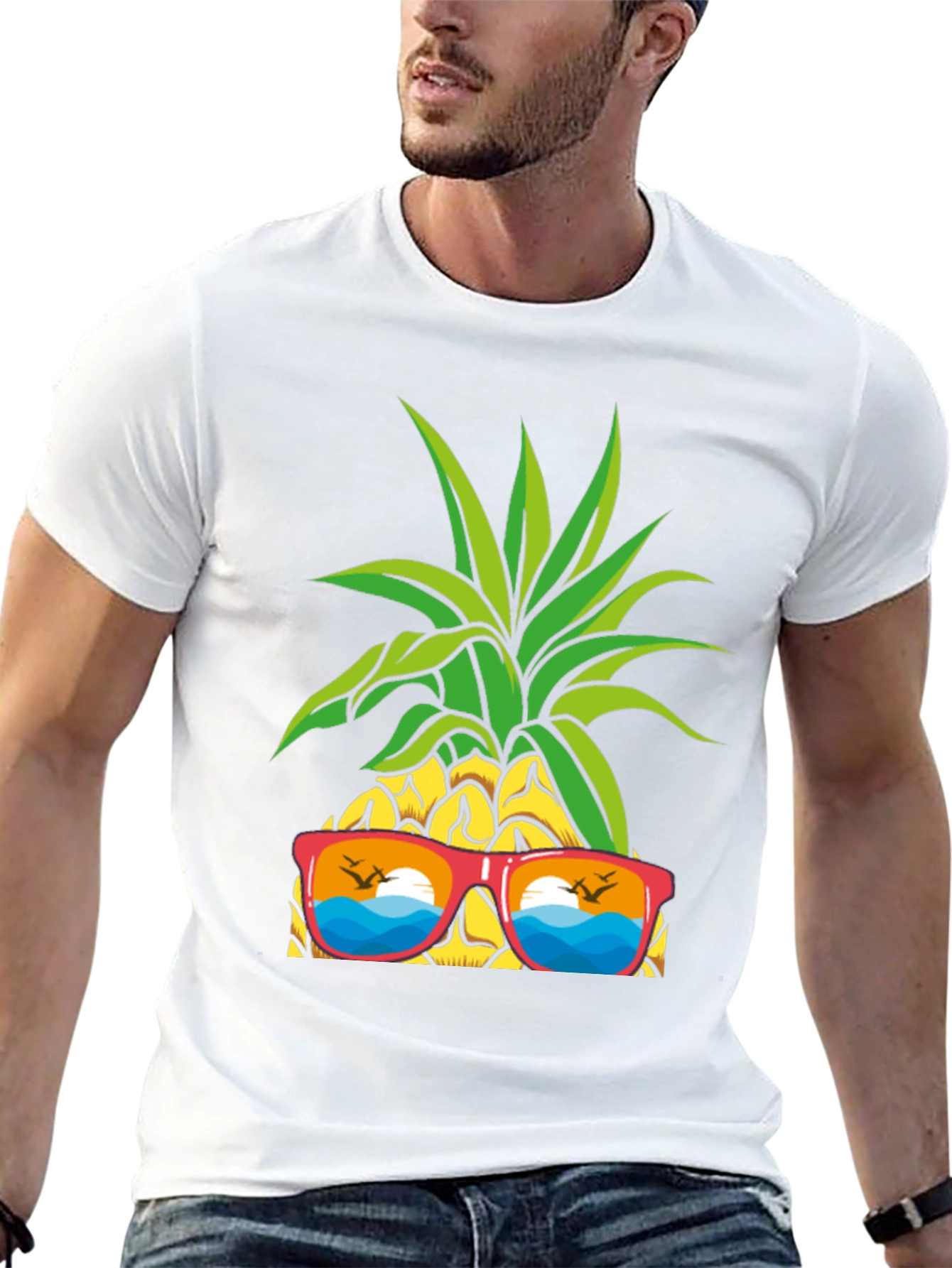 Cool Pineapple Sunglasses T-Shirt
