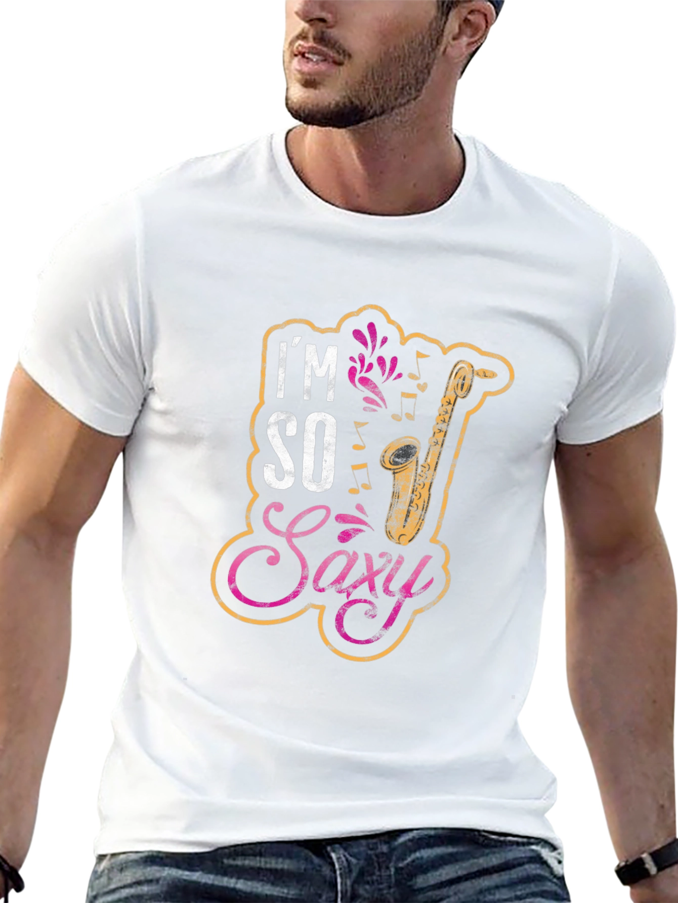 Im So Saxi Saxophone Musician Graphic T-Shirt