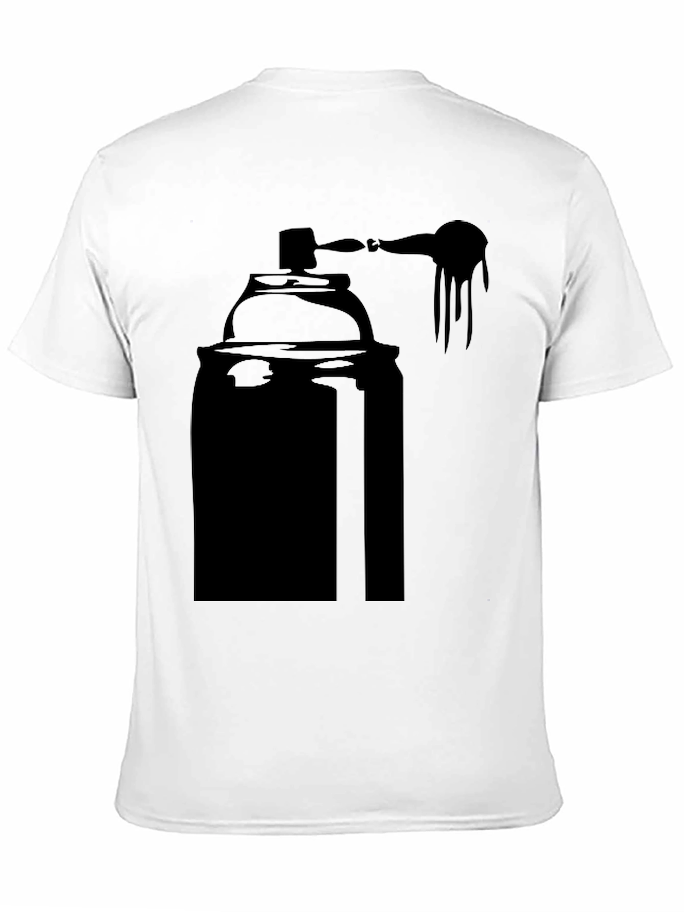 Spray Paint Can Graphic Tee - Black T-Shirt