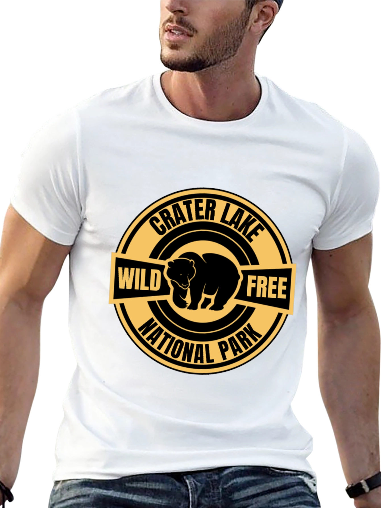 Crater Lake National Park Wild and Free Bear T-Shirt