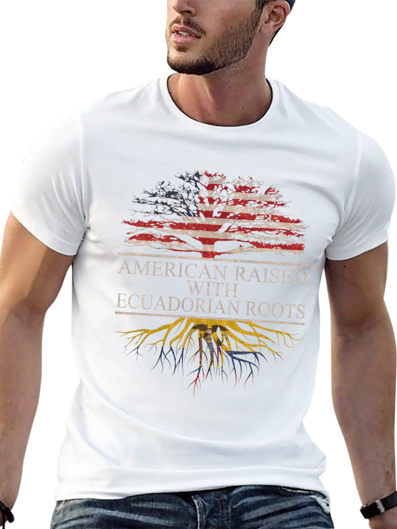 American Raised with Ecuadorian Roots T-Shirt