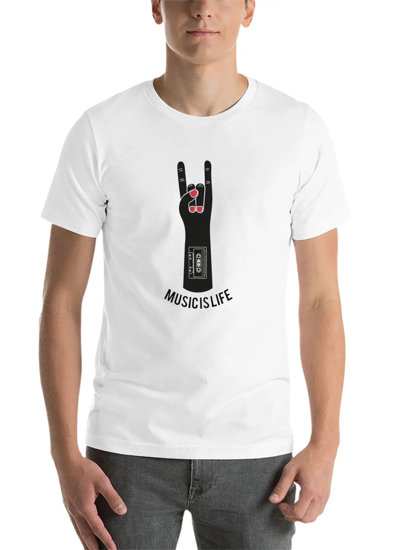 Music Is Life Unisex Casual T-Shirt – Clean Design For Daily Comfort