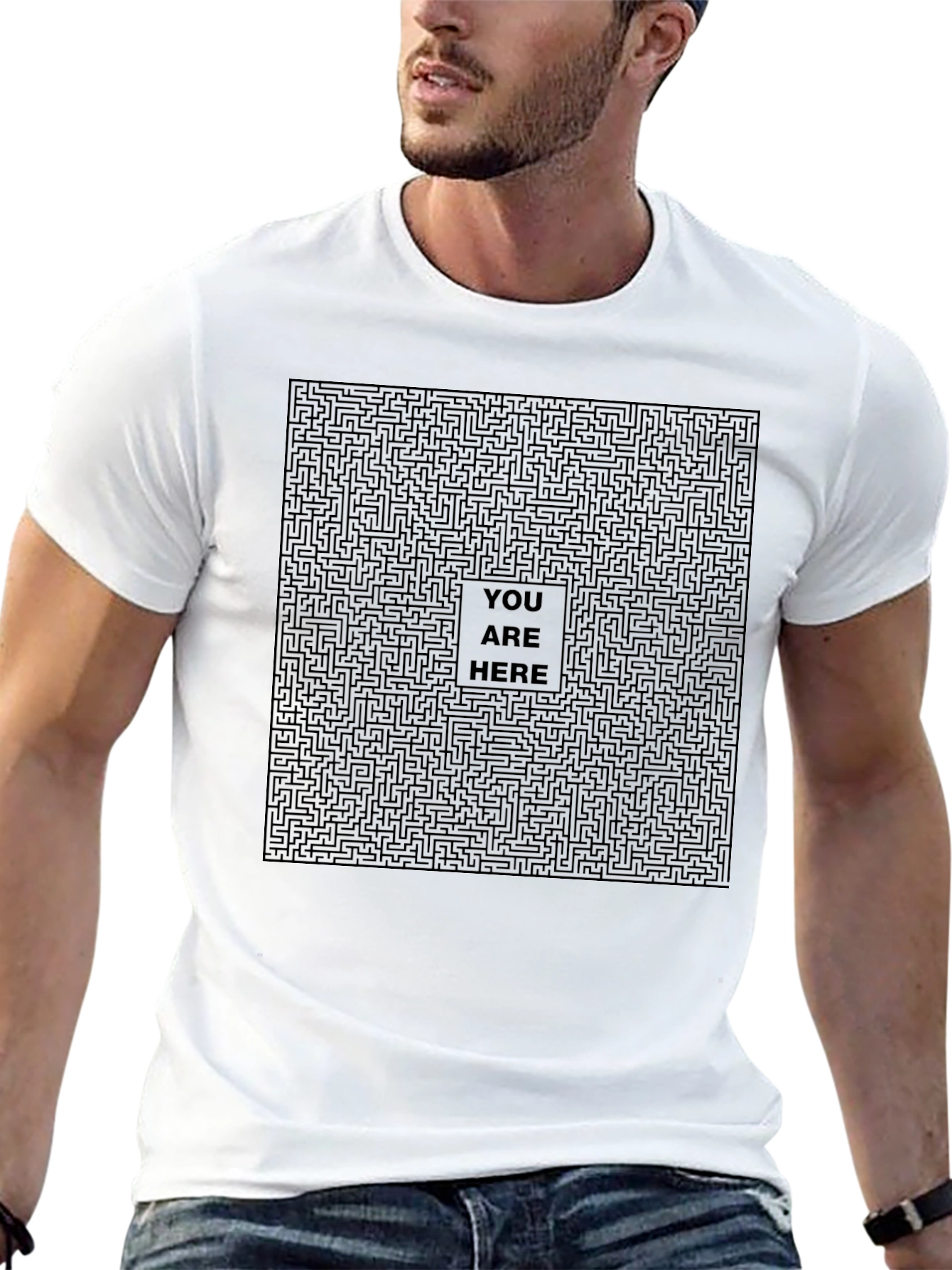 Maze T-Shirt - You Are Here Graphic Tee