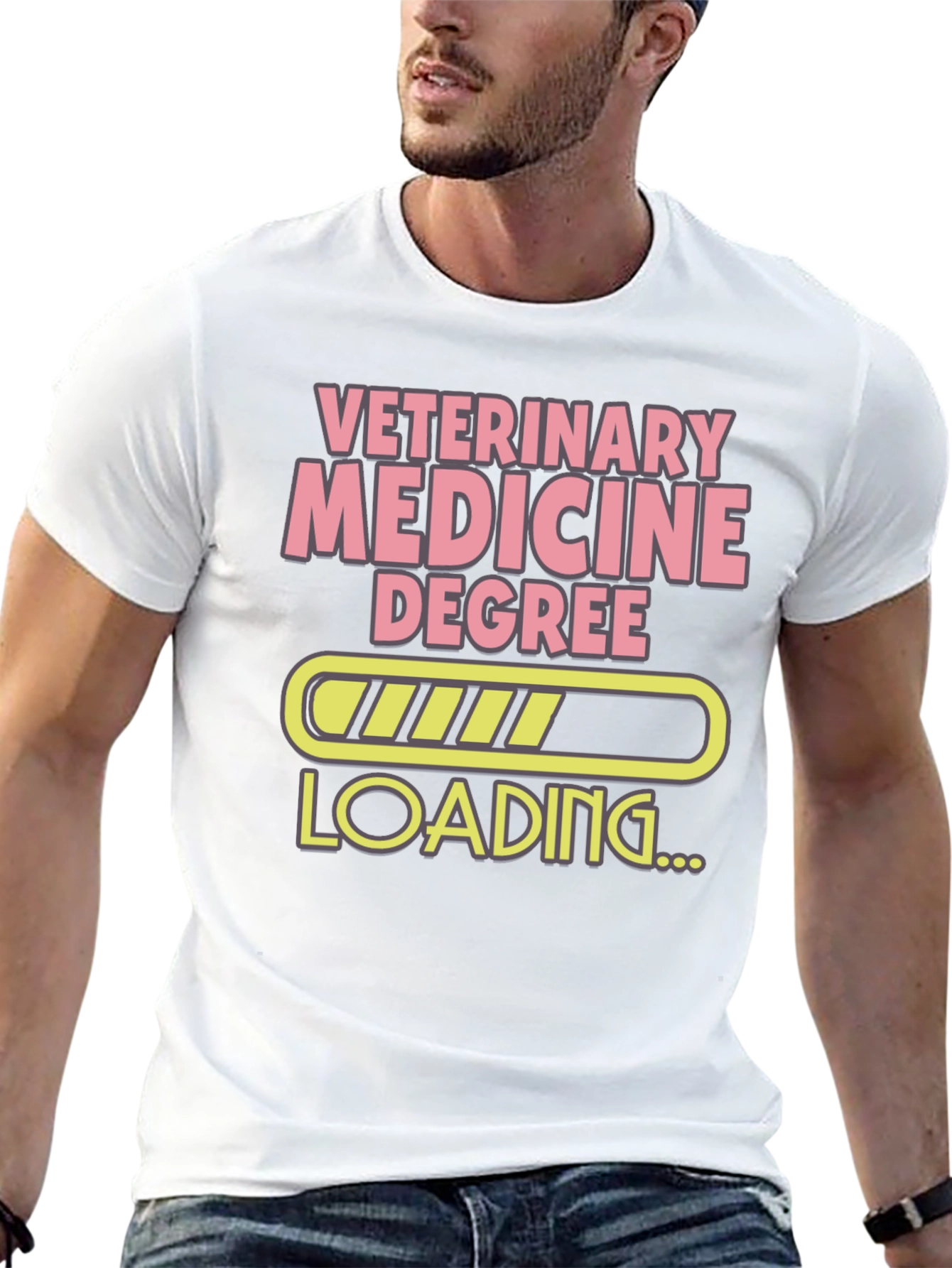 Veterinary Medicine Degree Loading Funny T-Shirt