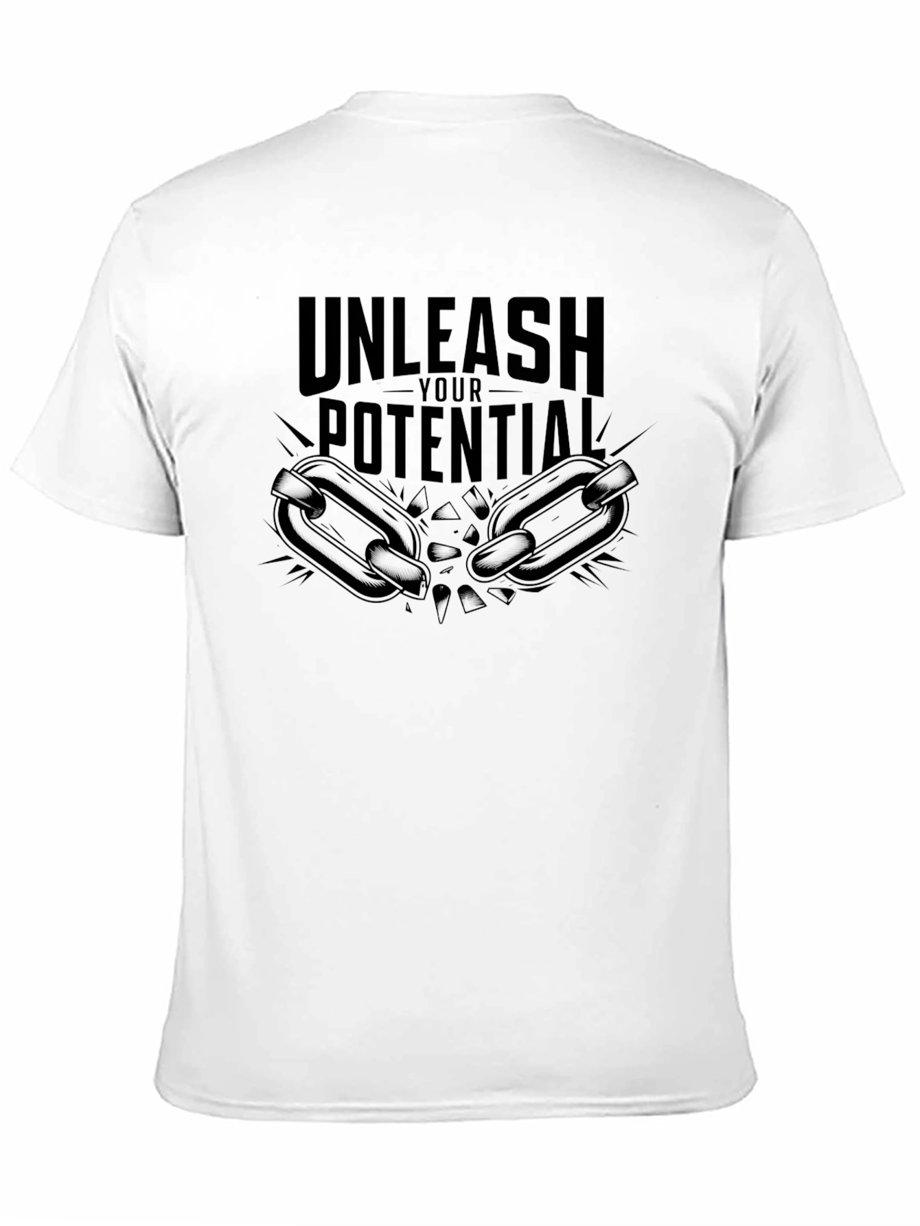 Unleash Your Potential Black Graphic Tee