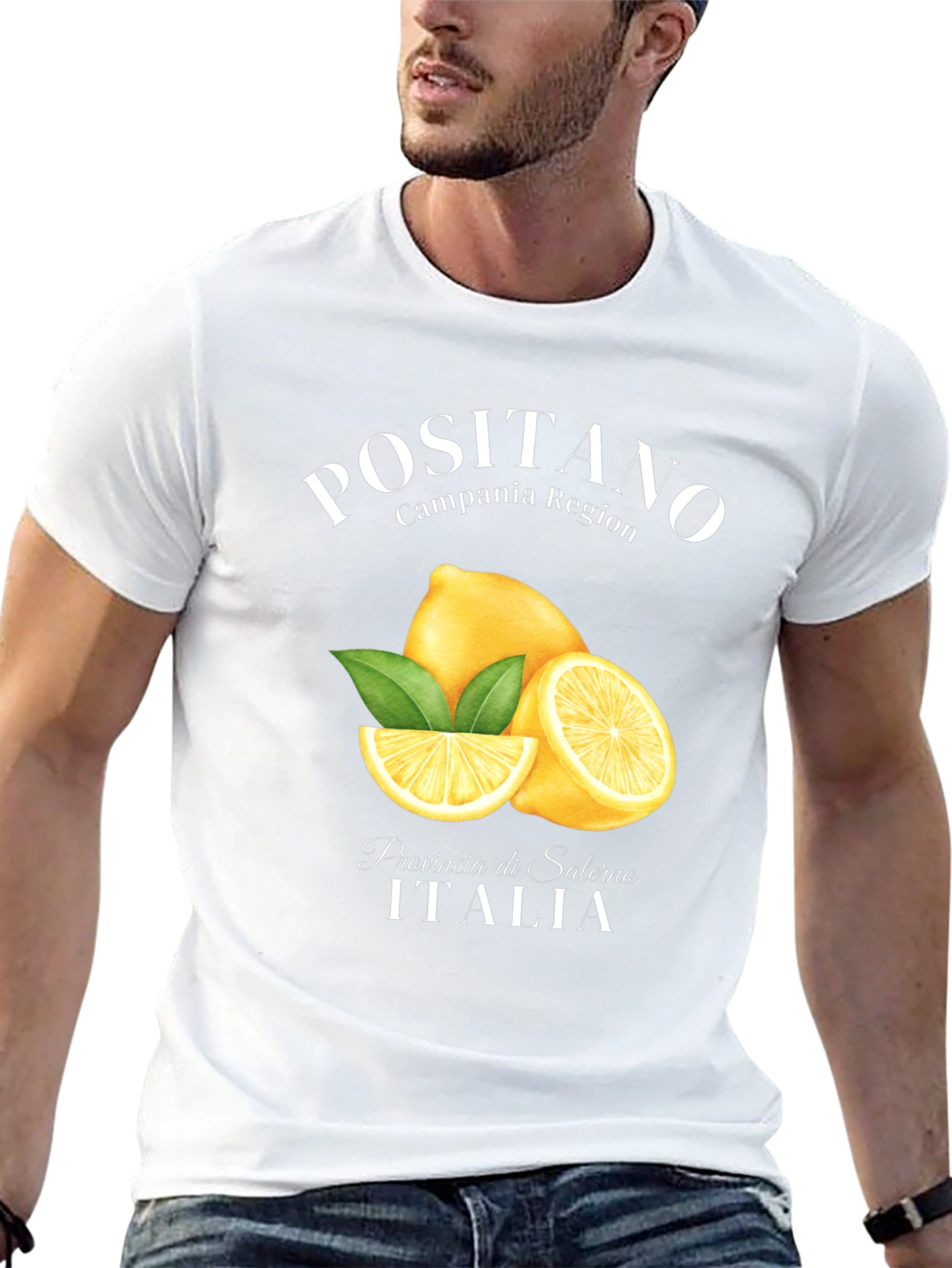 Positano Lemon T-Shirt - Campania Italy Souvenir