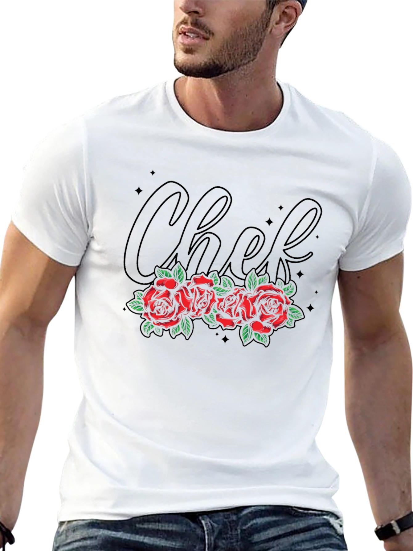 Chef Roses T-Shirt - Stylish Black Tee