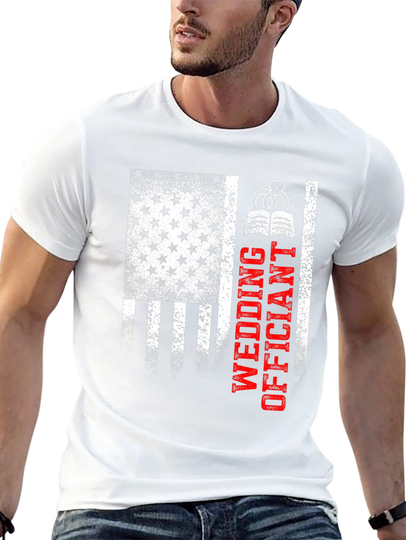 Wedding Officiant Patriotic T-Shirt