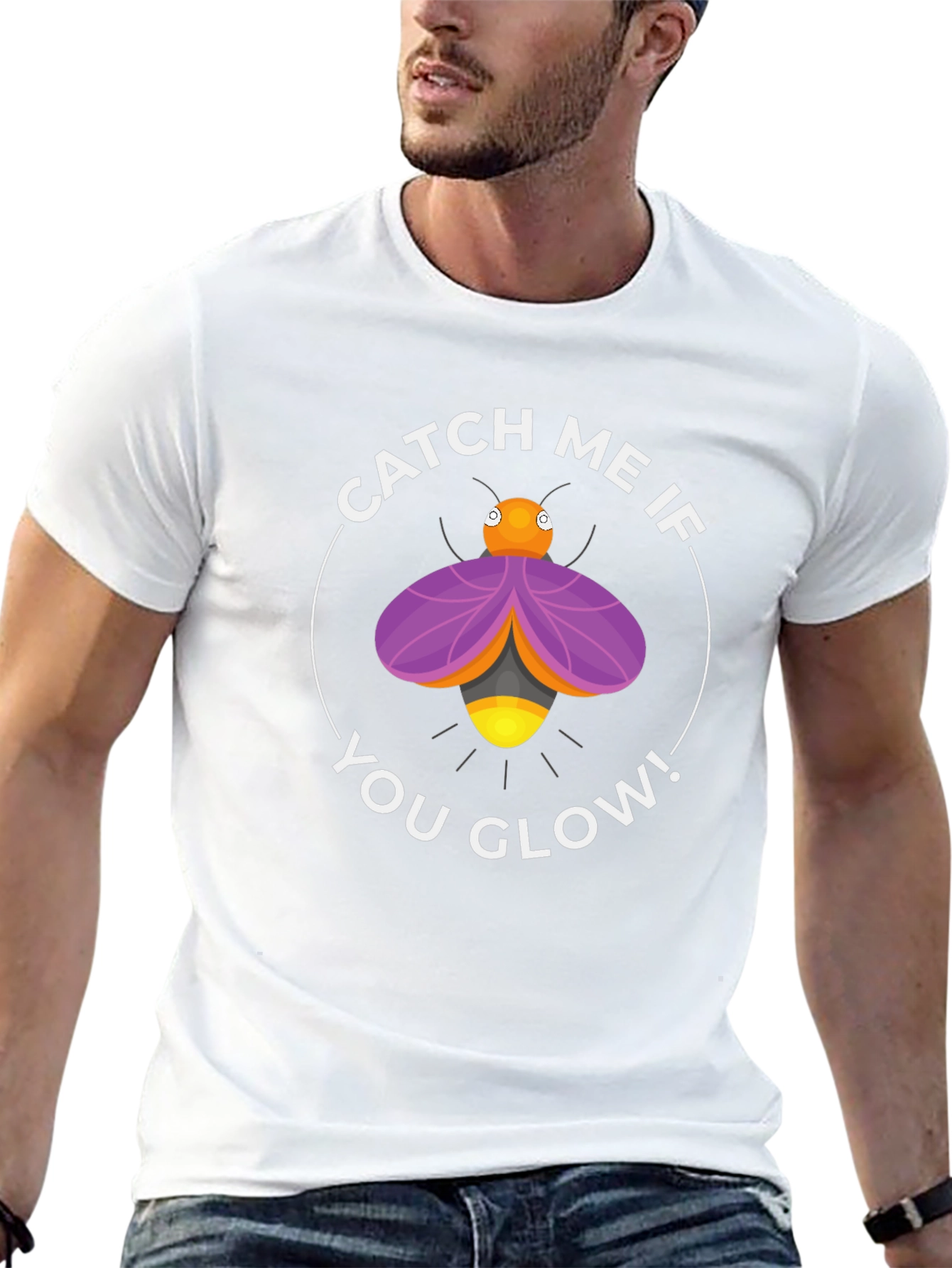 Catch Me If You Glow T-Shirt - Firefly Design