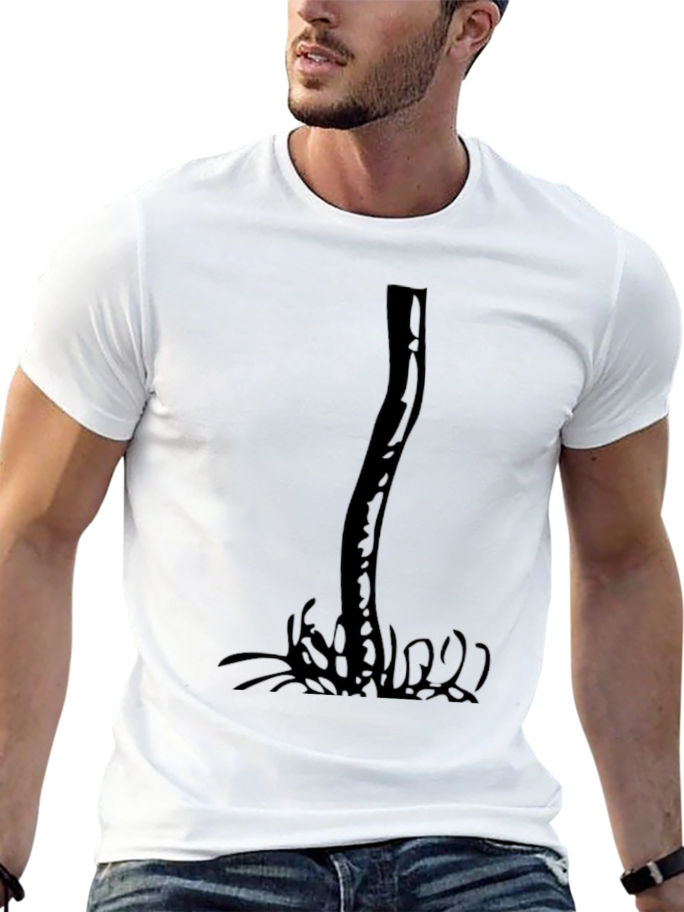 Black Tree Graphic Tee - Nature Inspired Style