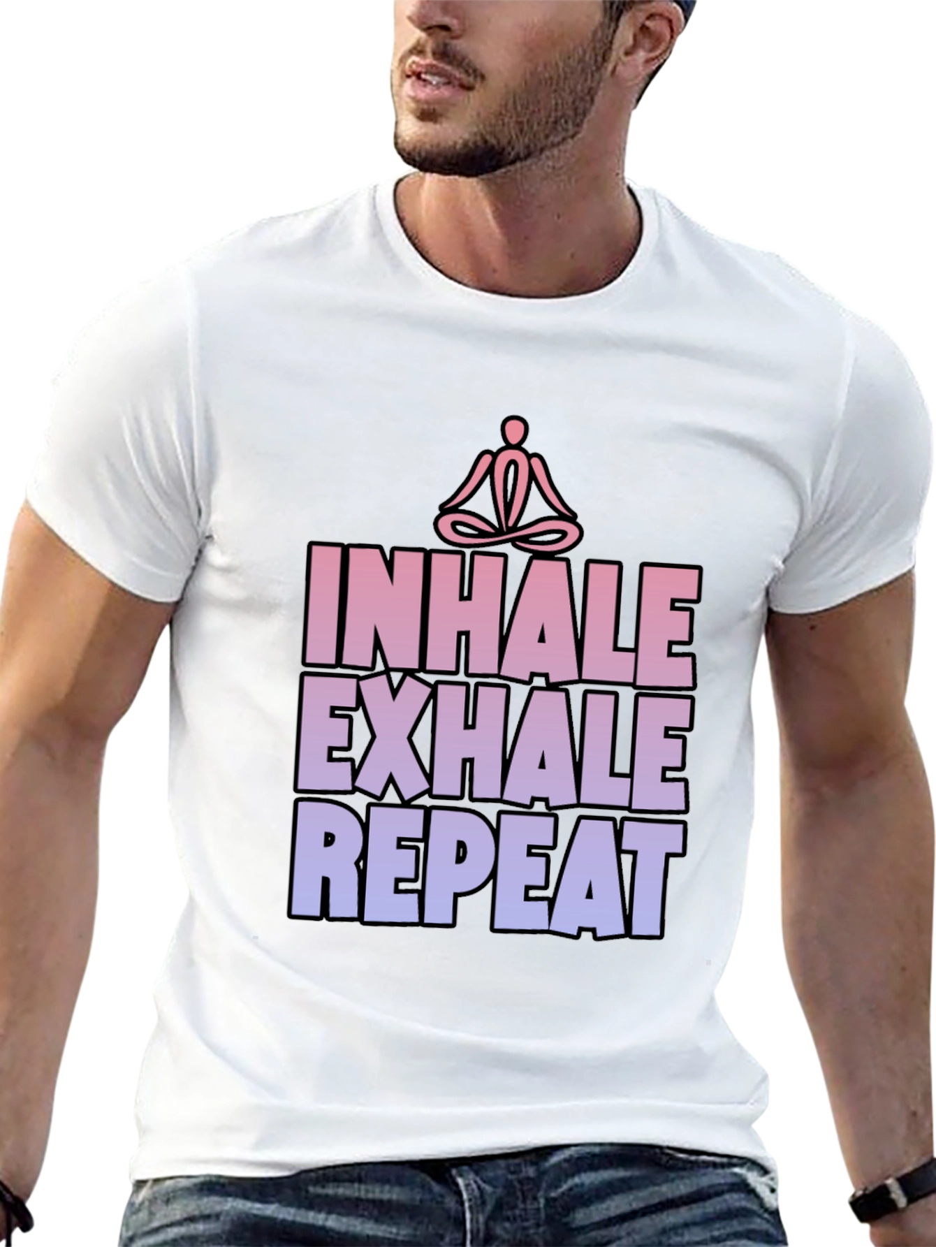 Inhale Exhale Repeat Yoga Graphic T-Shirt