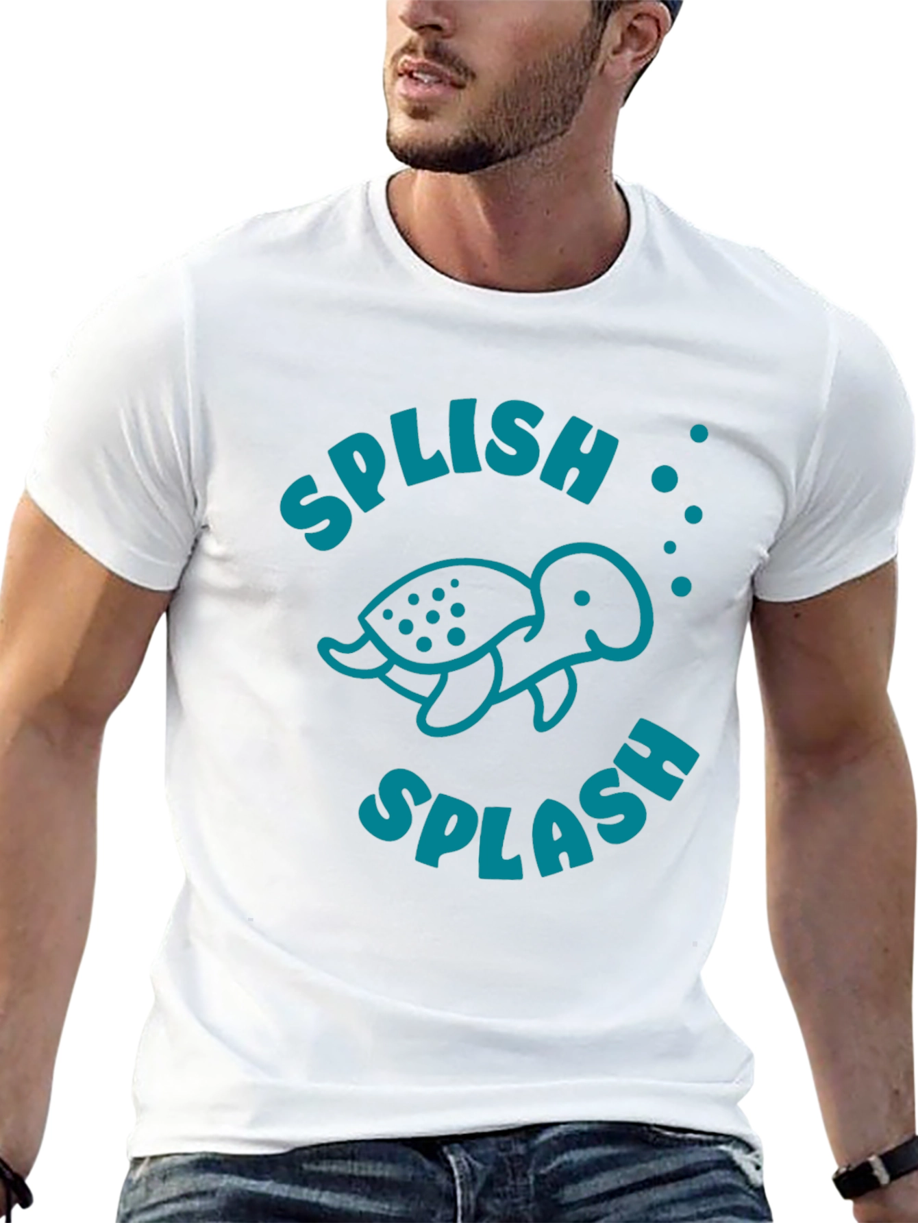 Splish Splash Turtle Graphic Tee