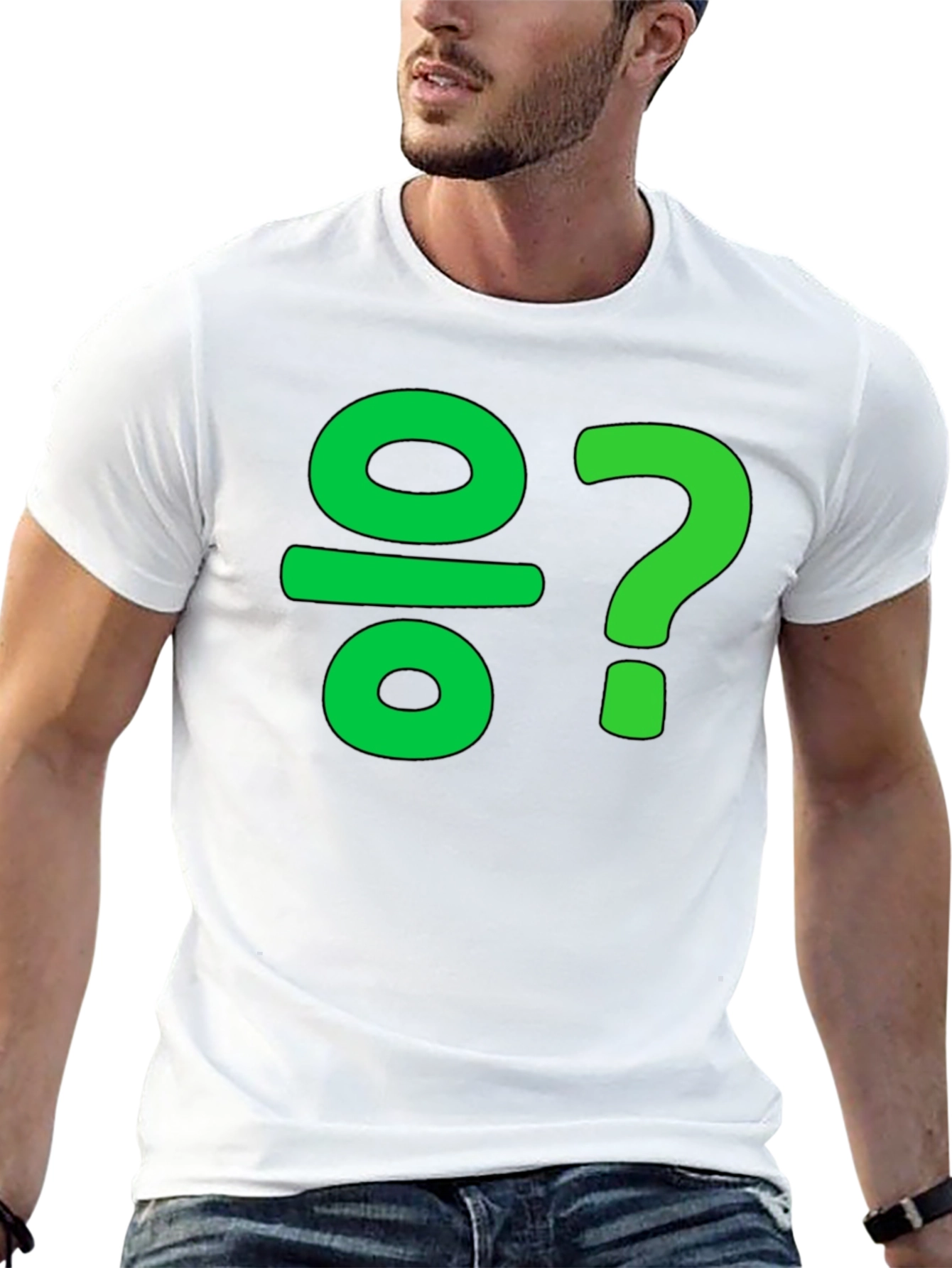 Riddler Inspired Green Question Tee