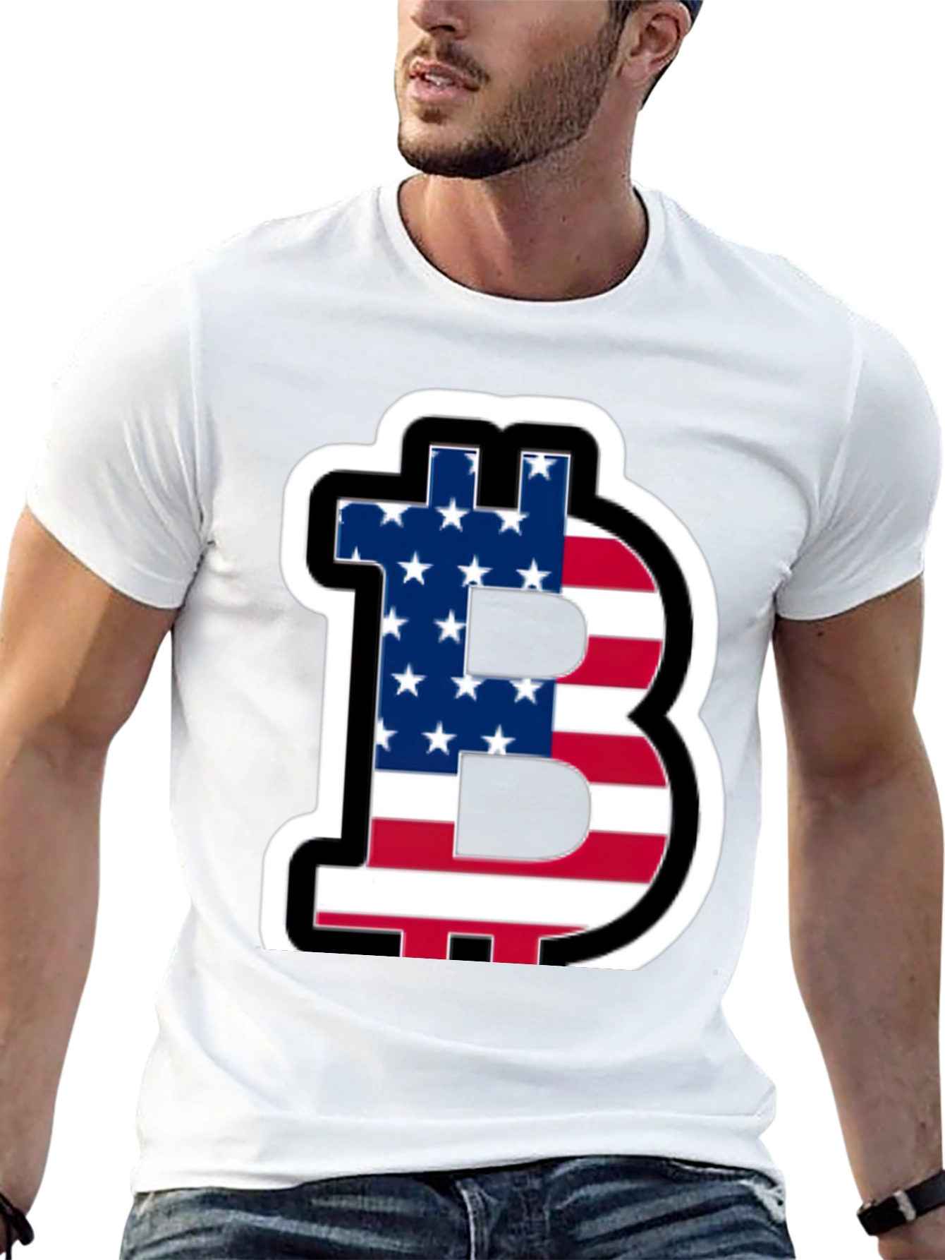Bitcoin American Flag T-Shirt