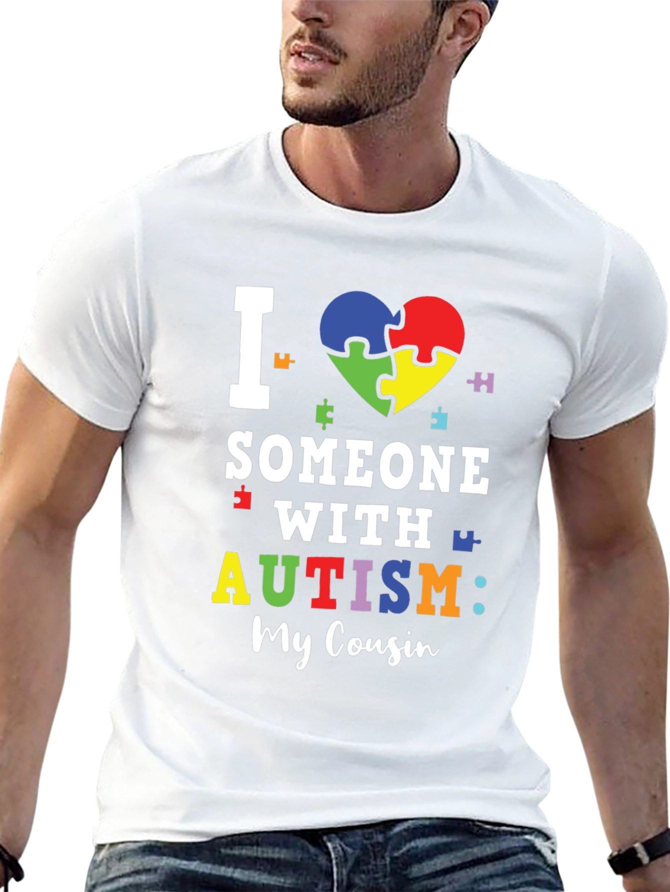 I Love Someone With Autism: My Cousin T-Shirt