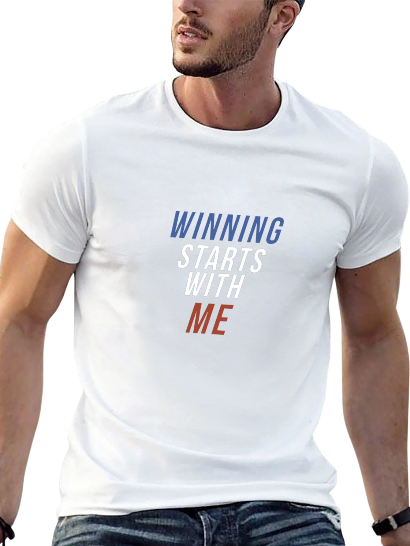 Winning Starts With Me Black T-Shirt