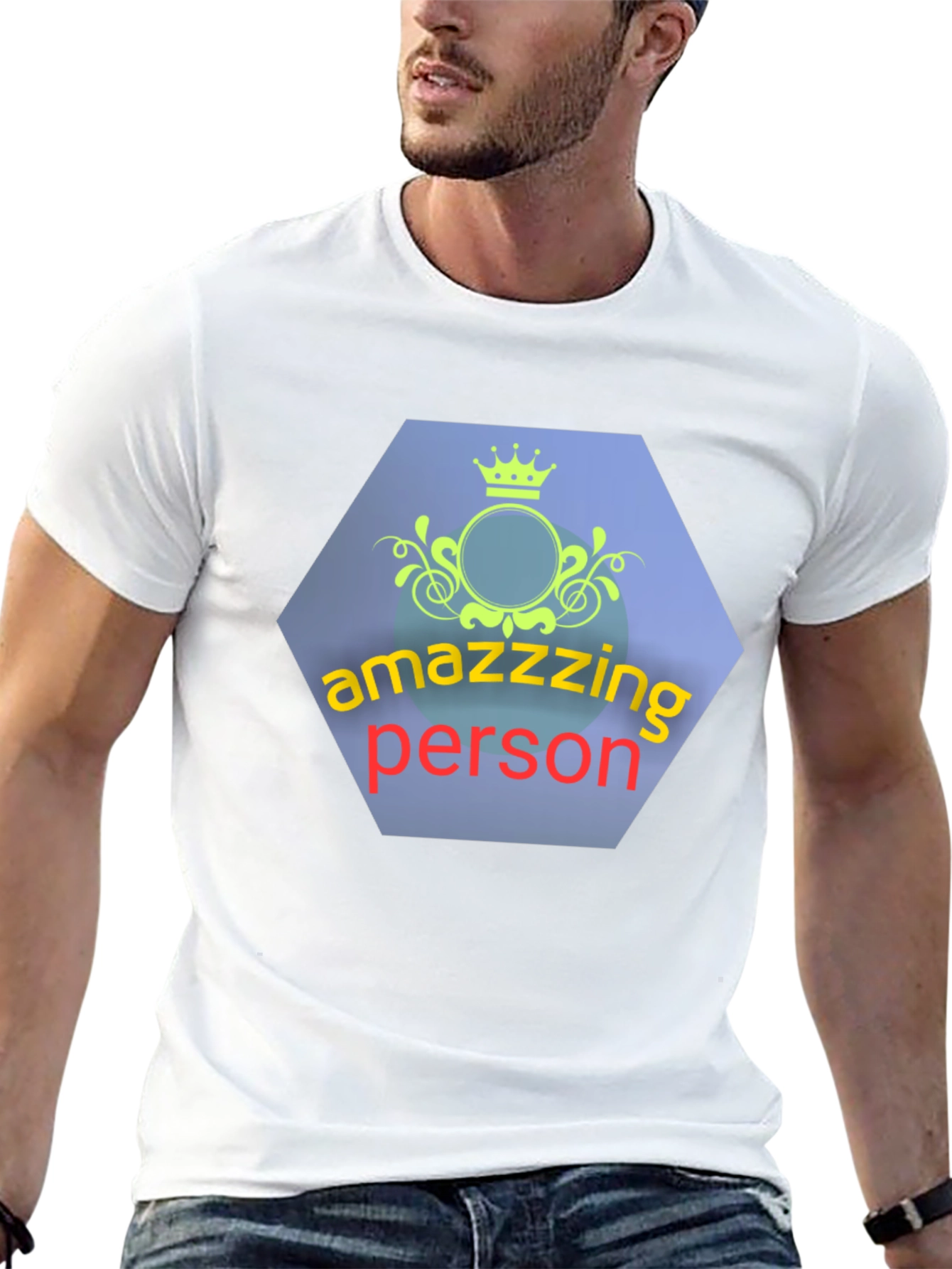 Amazzzing Person Graphic Tee - Black