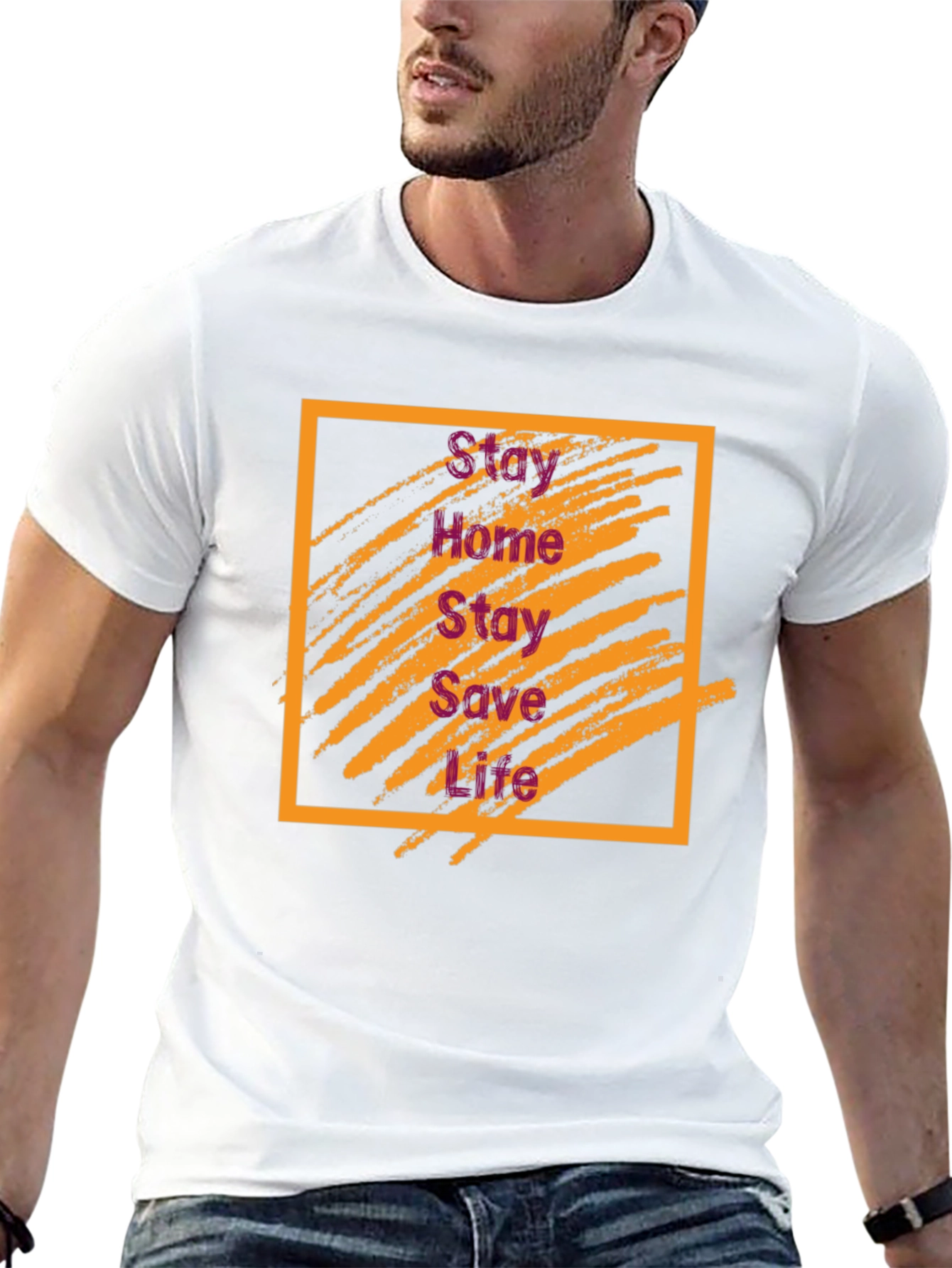 Stay Home Stay Safe Graphic Tee