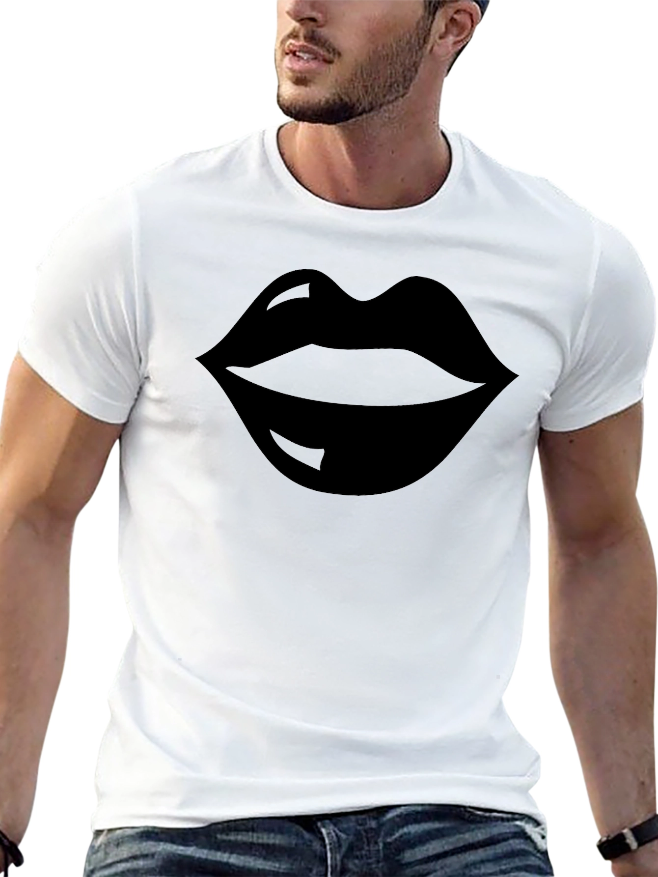 Black Lips Graphic Tee - Stylish Casual Wear