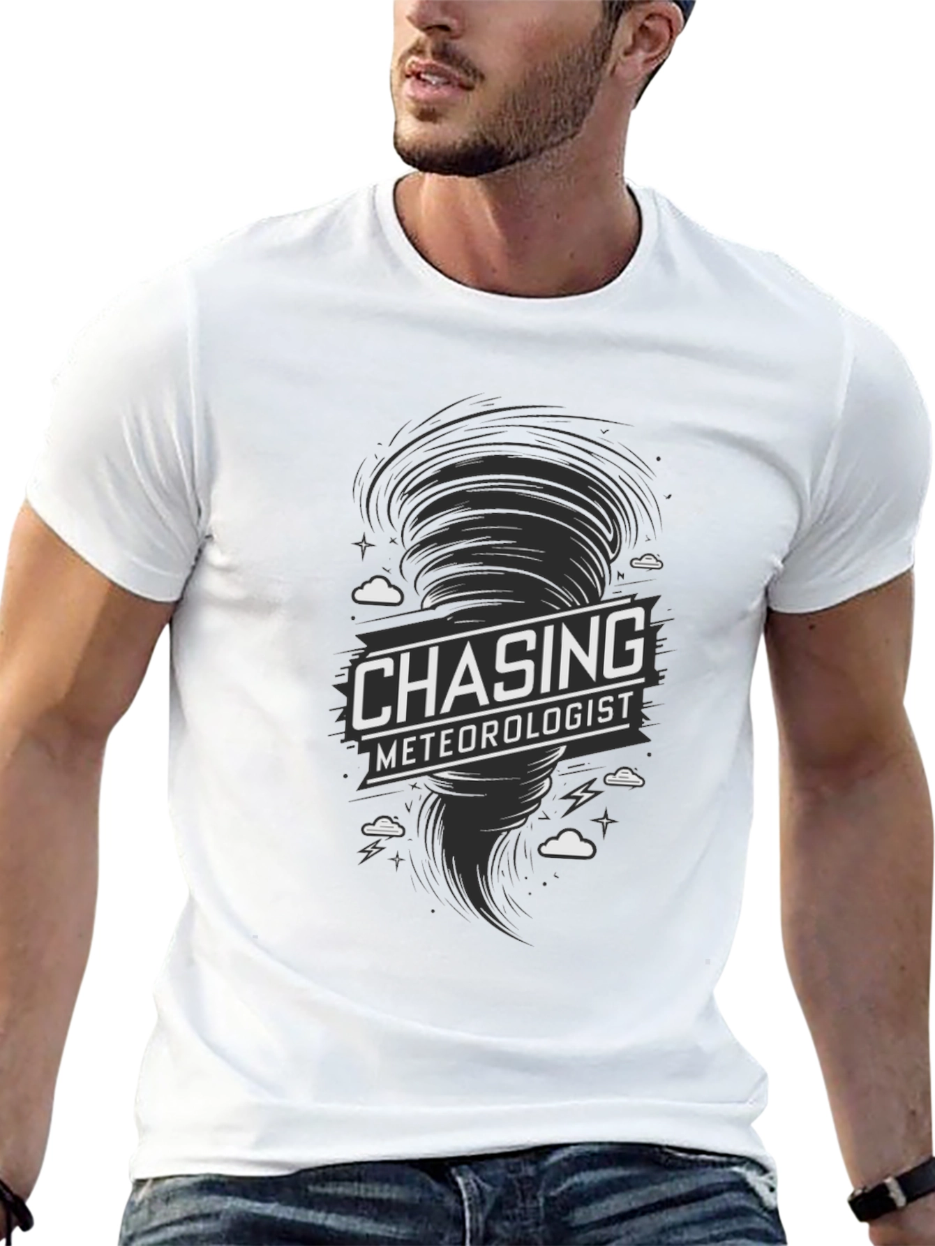 Chasing Meteorologist Tornado Graphic T-Shirt