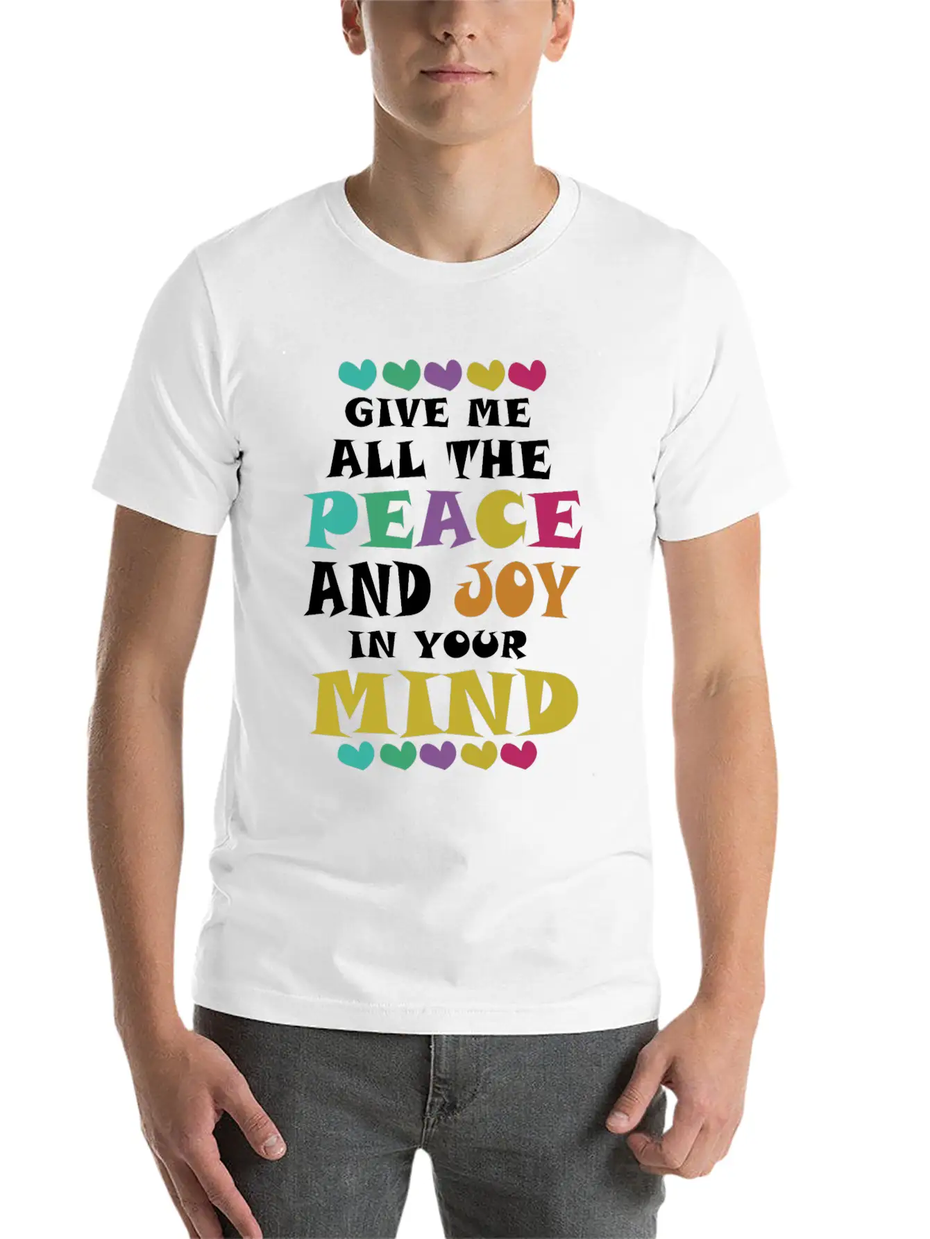 Peace And Joy Unisex Casual T-Shirt – Clean Design For Daily Comfort