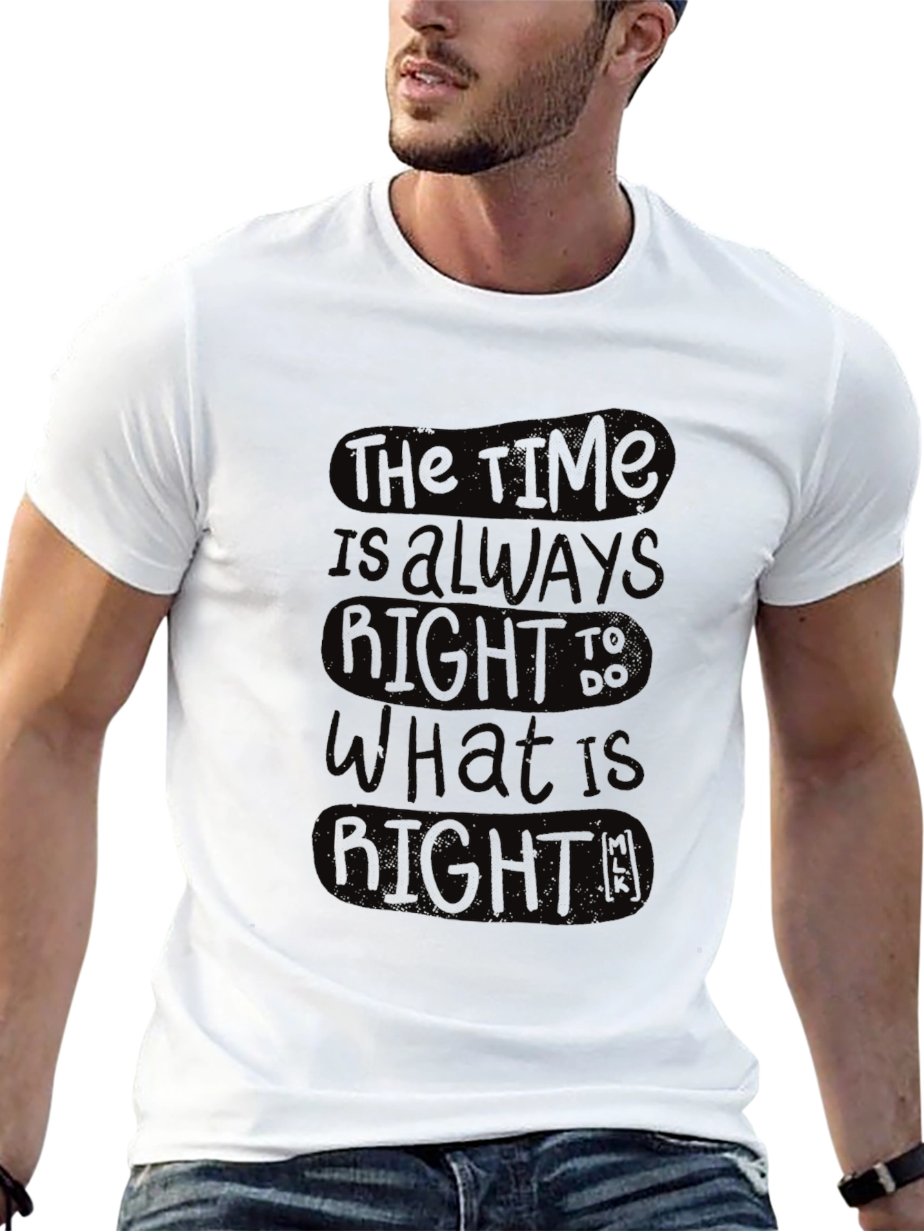 The Time is Always Right T-Shirt - Black