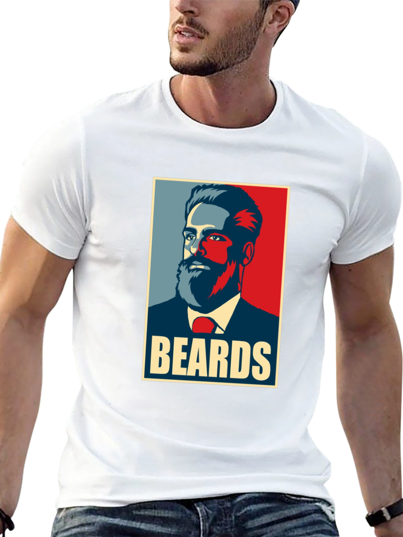 Beards Graphic T-Shirt - Mens Black Tee