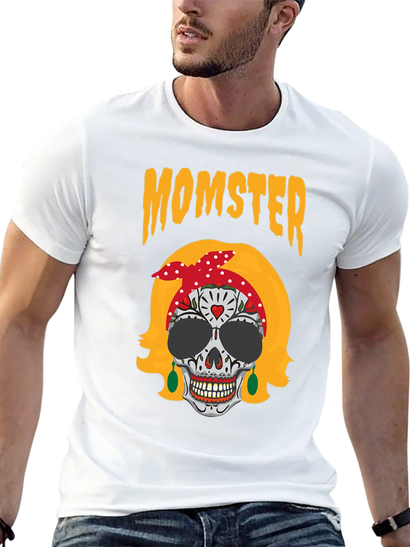 Momster Sugar Skull T-Shirt - Halloween