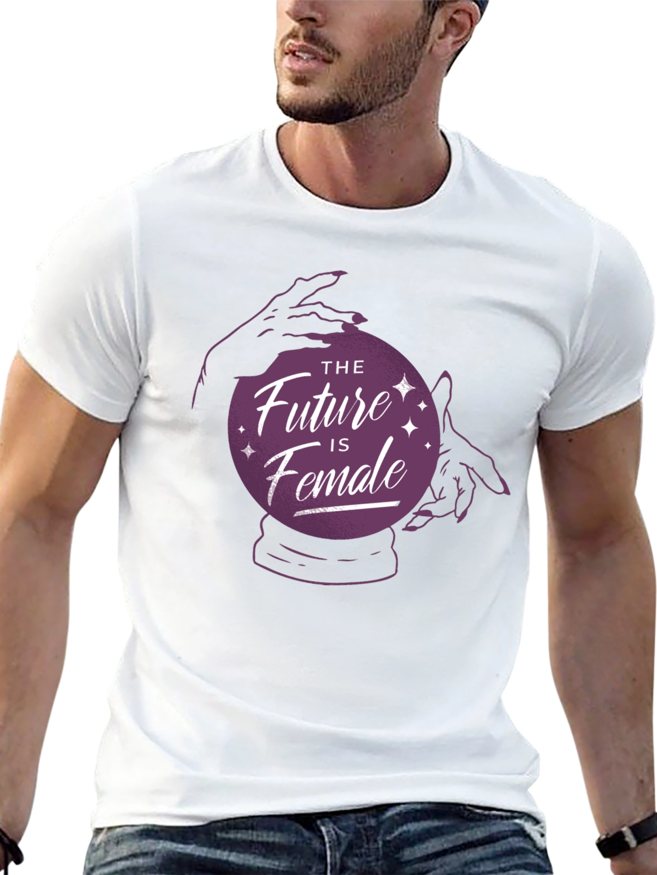 The Future is Female Graphic Tee - Black