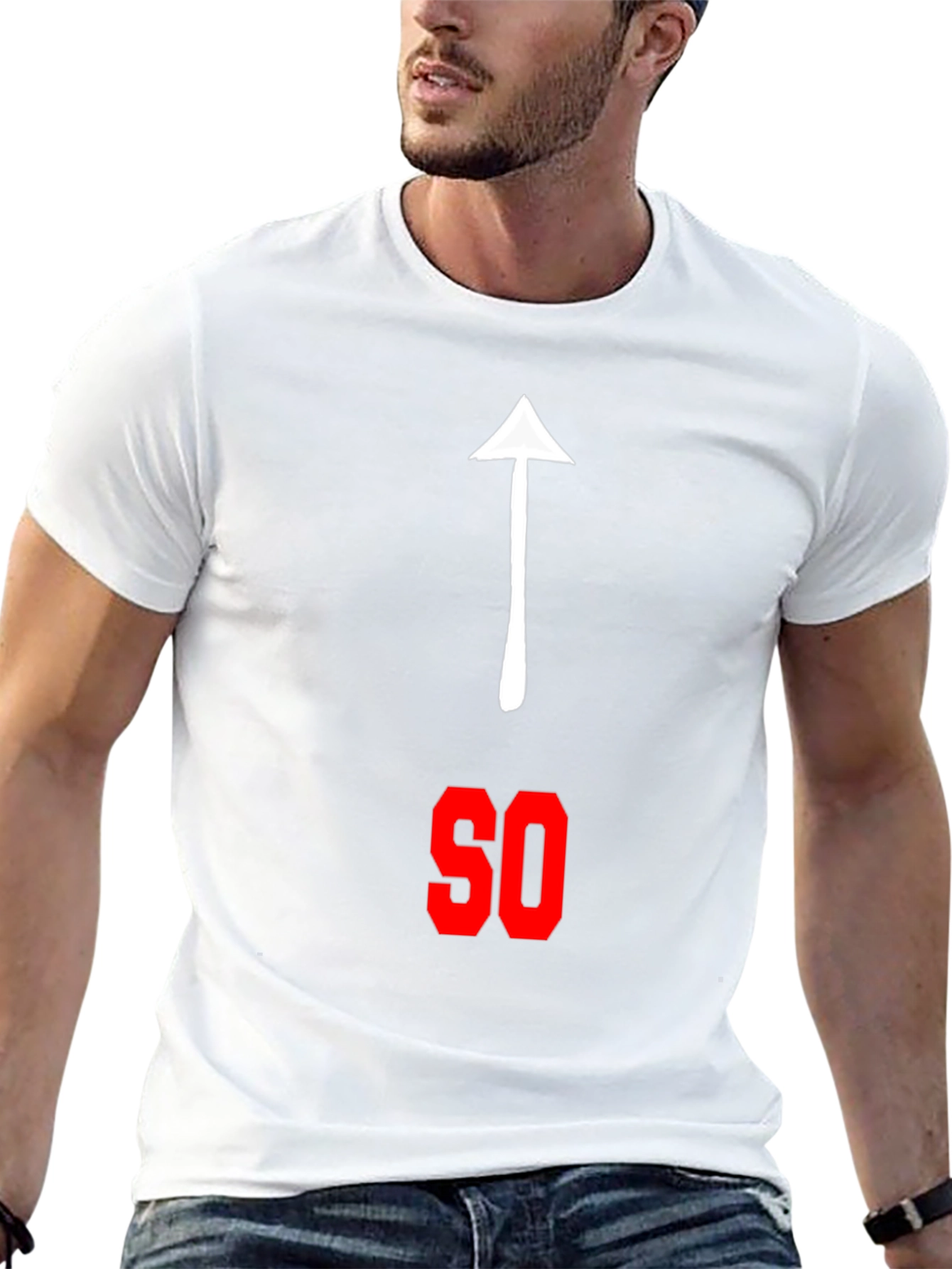 Funny That Way SO Pointing Arrow Graphic Tee