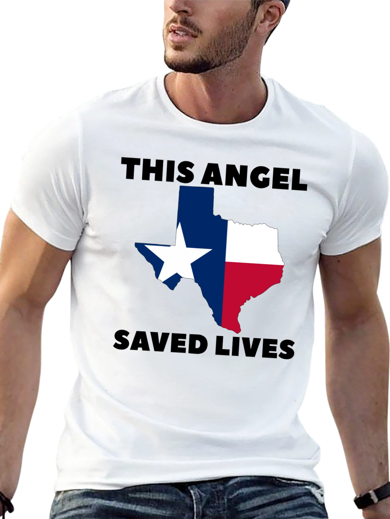 Texas Angel Saved Lives Graphic Tee