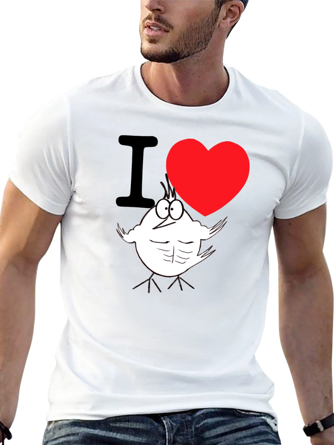 I Heart Buff Chick T-Shirt