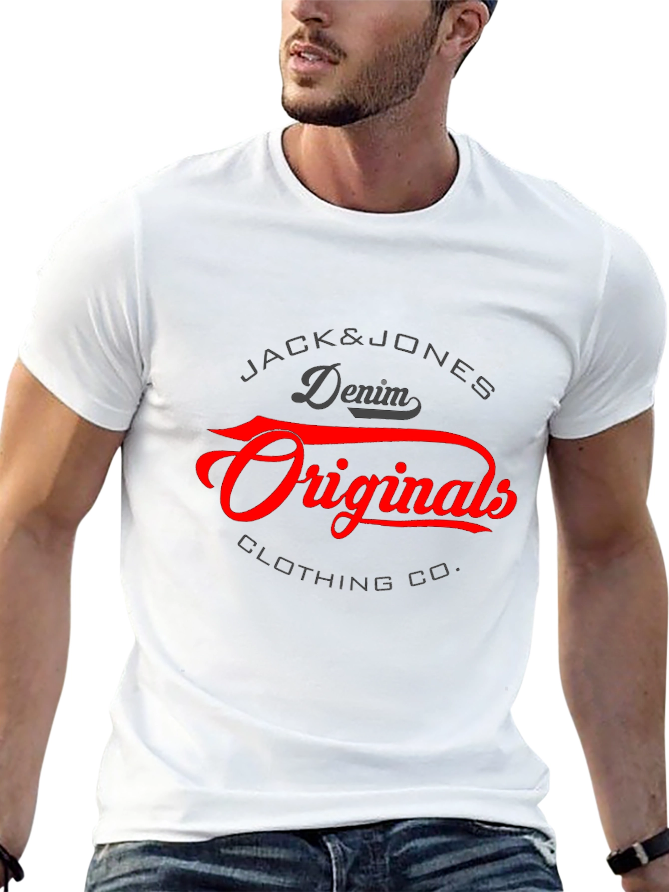 Jack & Jones Originals Black Graphic Tee