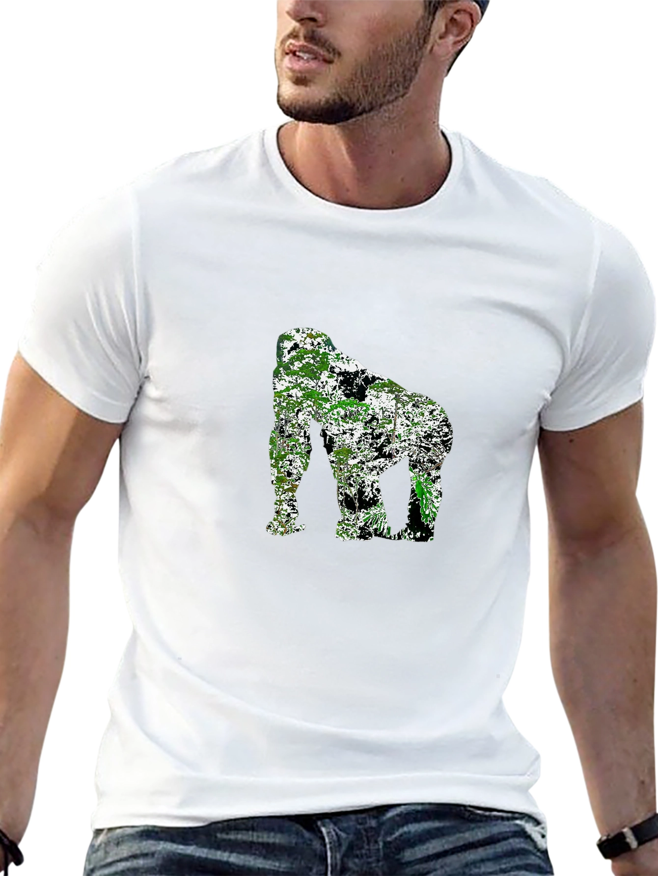 Jungle Gorilla Graphic Tee - Black