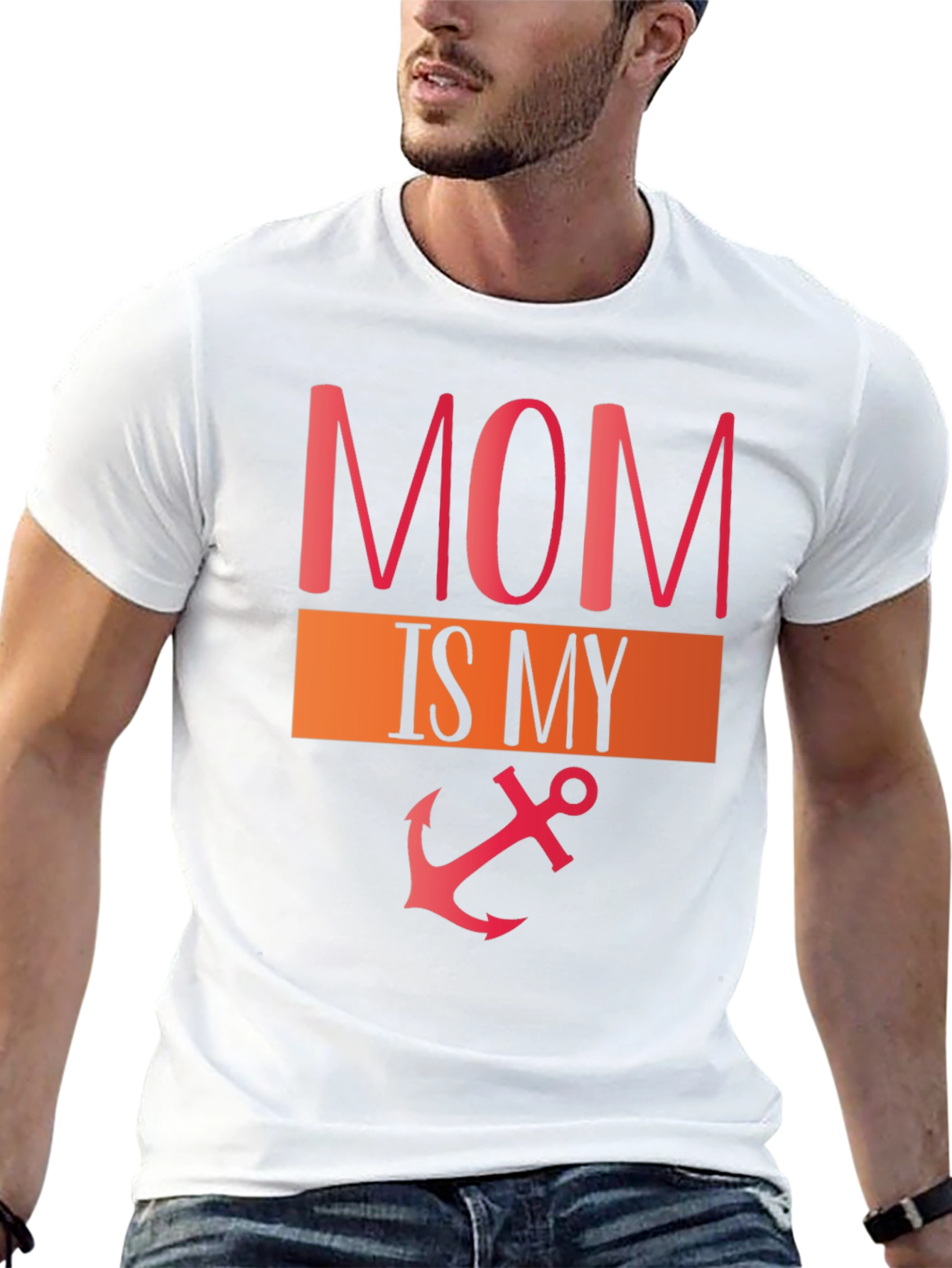 Mom Is My Anchor Graphic T-Shirt