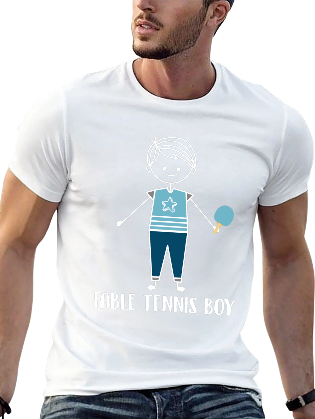 Table Tennis Boy Graphic T-Shirt