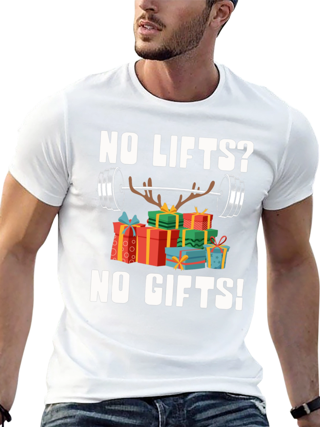 Funny Christmas Workout Gift T-Shirt