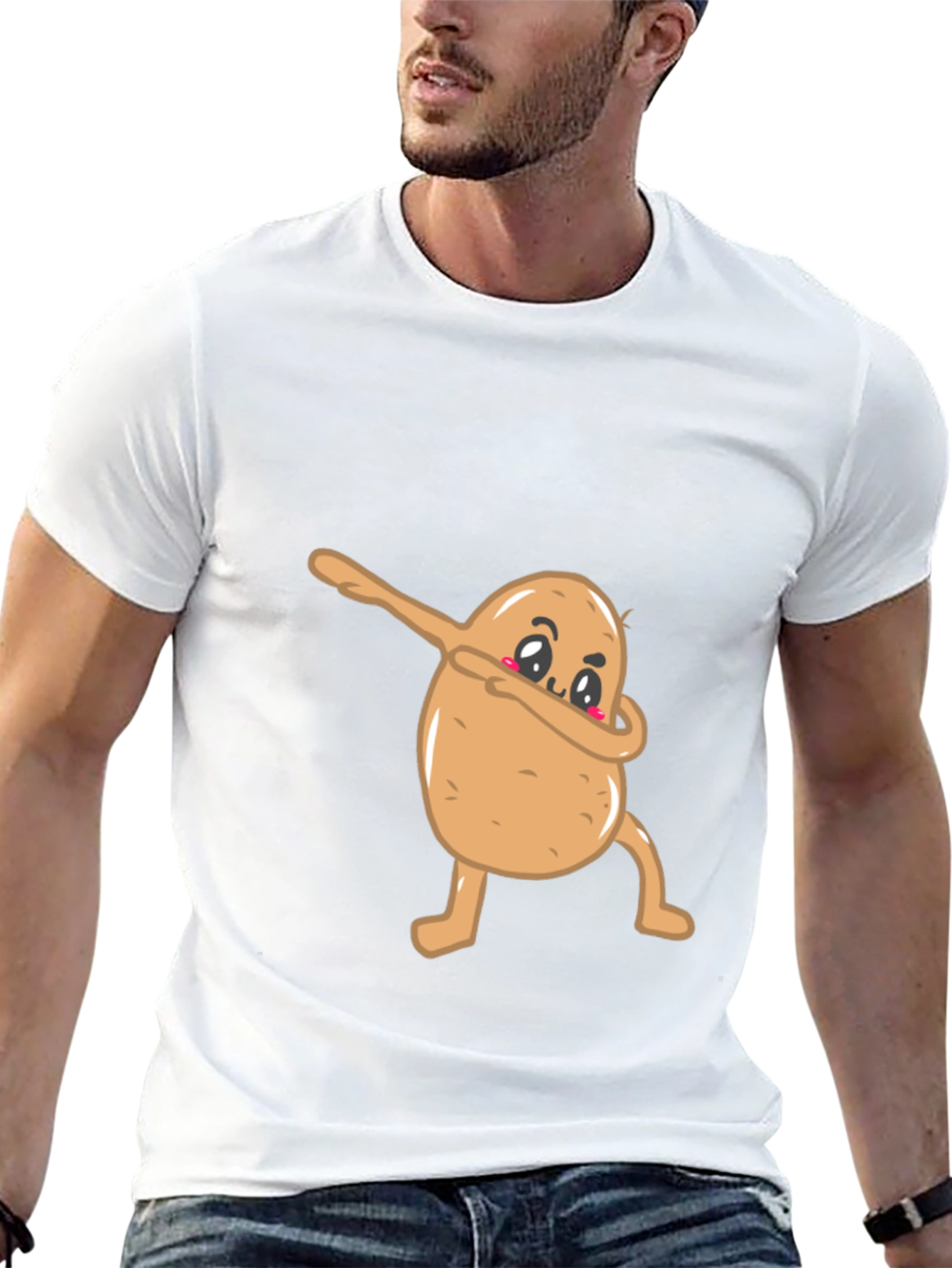 Dabbing Potato Graphic Tee - Funny & Unique!