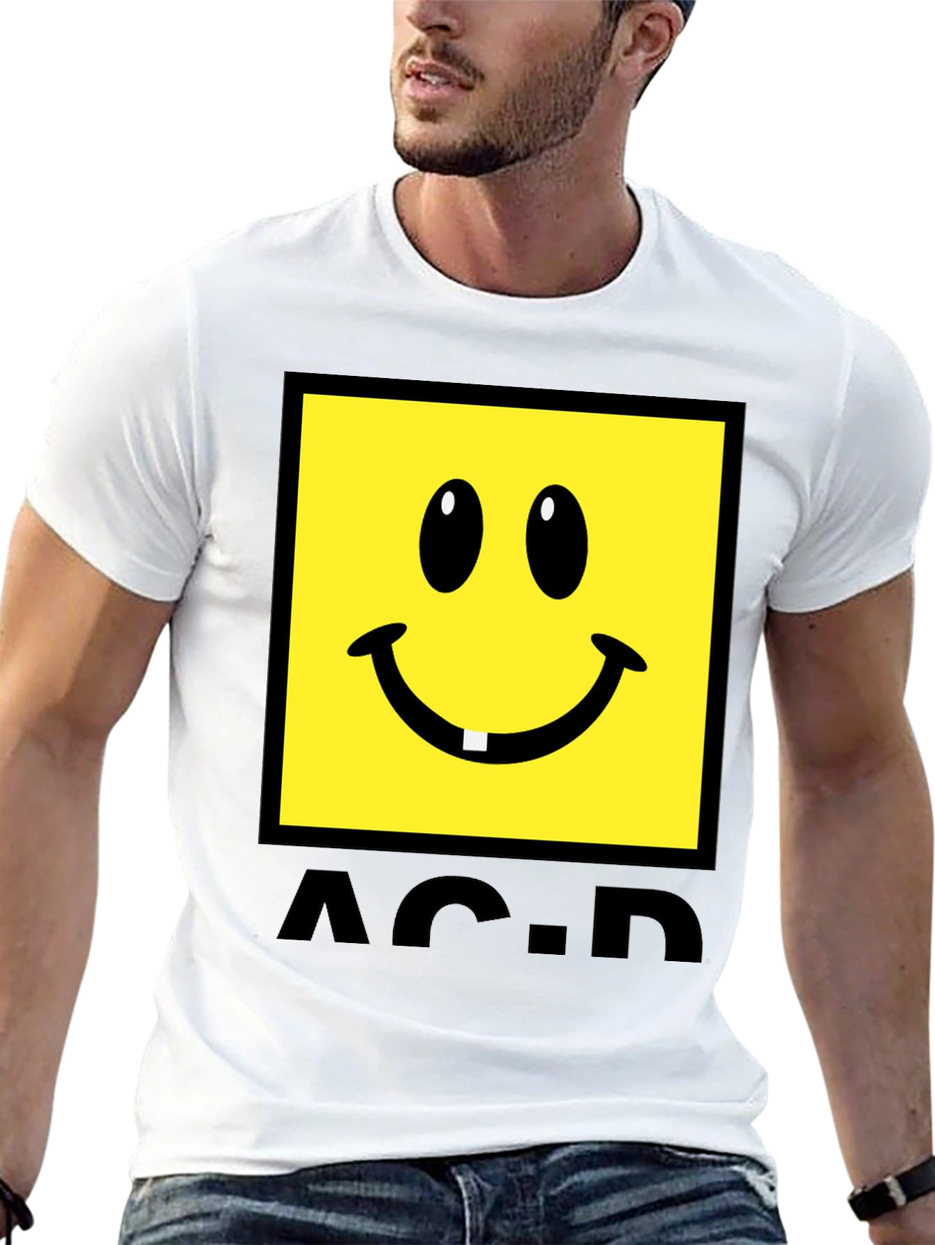 Acid House Smiley Face Graphic T-Shirt
