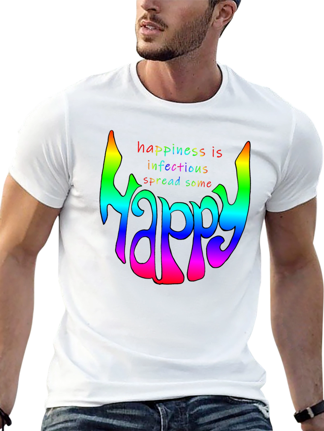 Happiness is Infectious Graphic T-Shirt