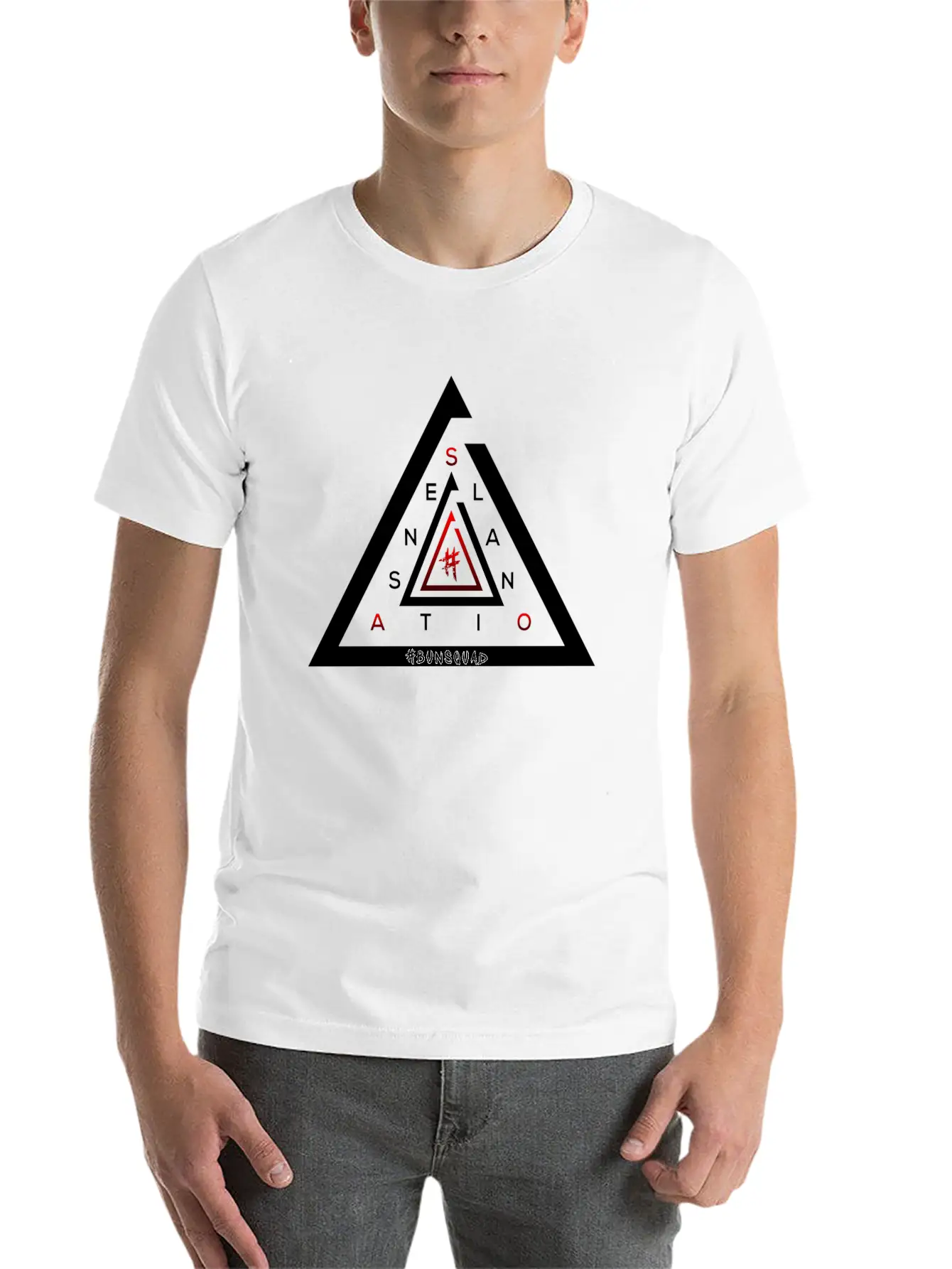 #Sensatonal White Unisex Casual T-Shirt – Clean Design For Daily Comfort
