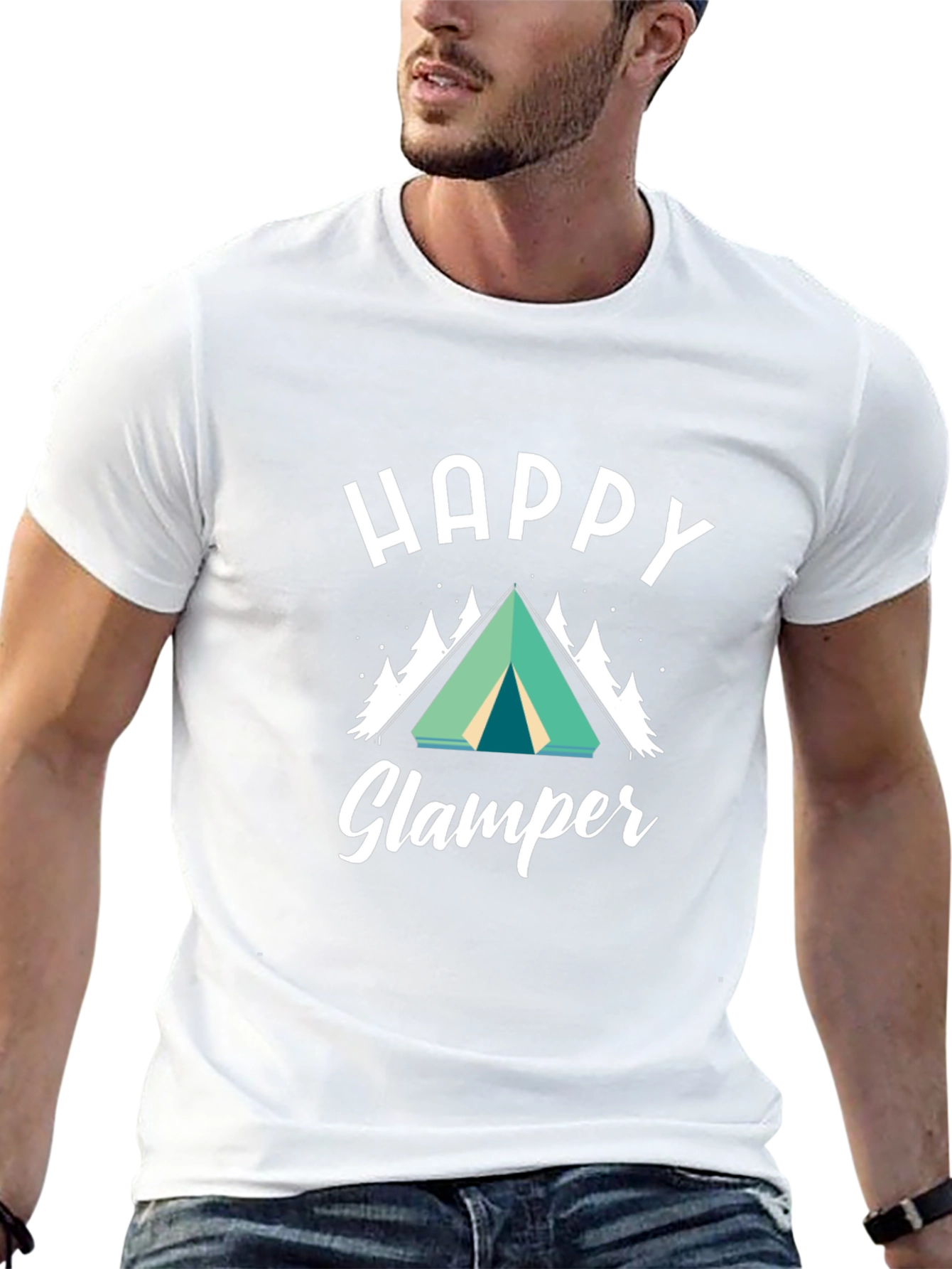 Happy Glamper Graphic Tee - Camping T-Shirt